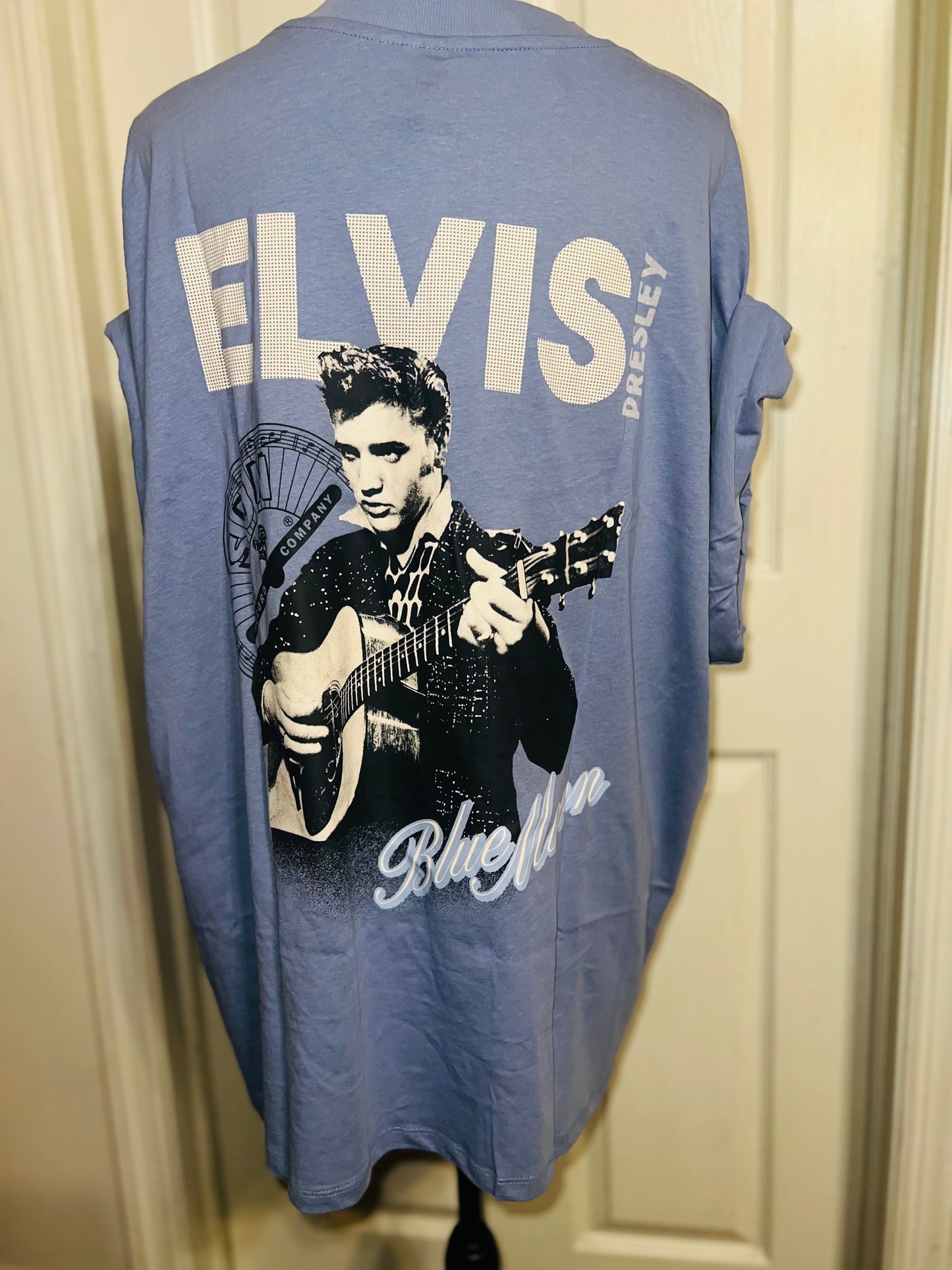 Elvis Double Sided Oversized Distressed Tee