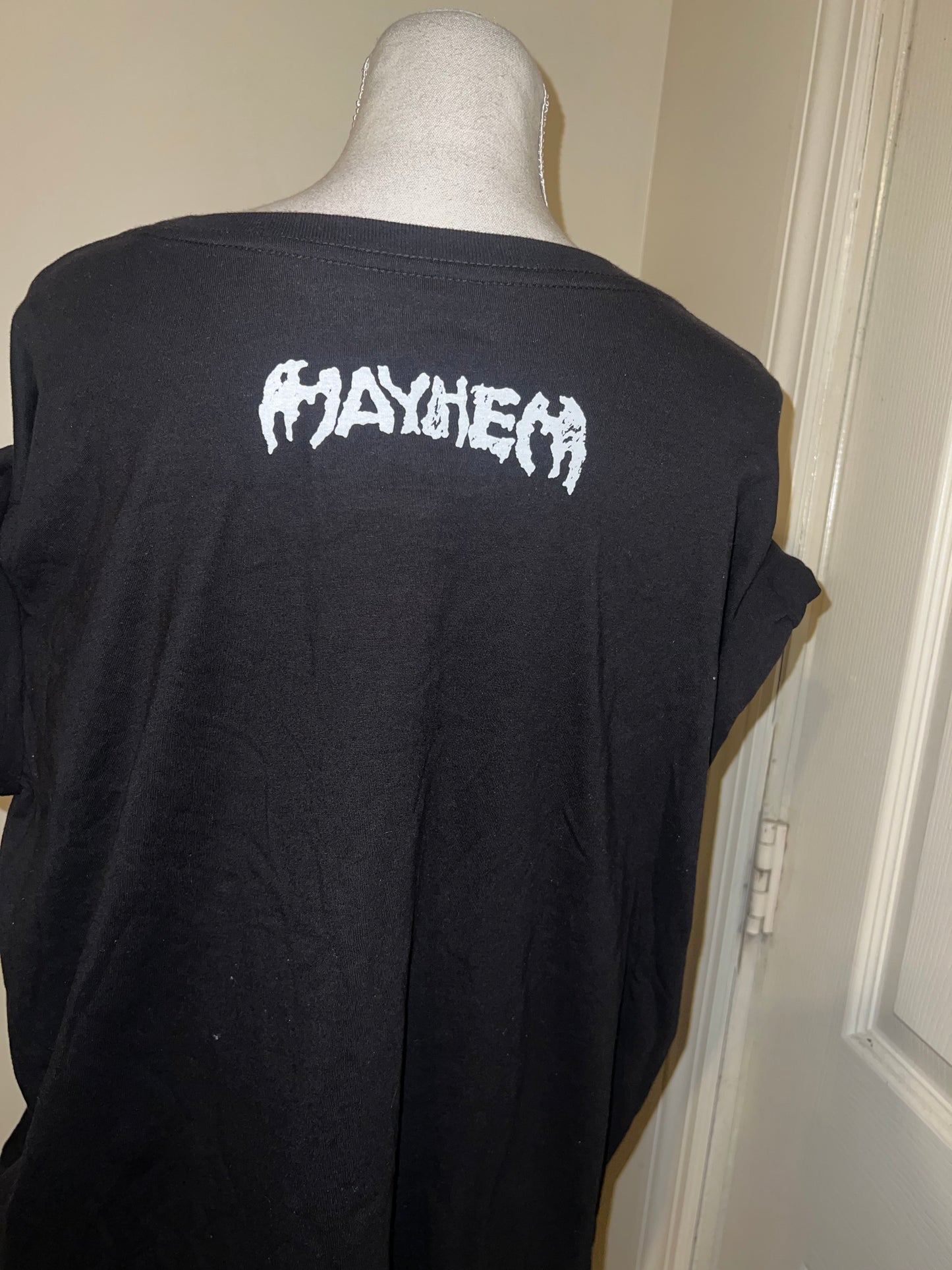 Lady Gaga Oversized Distressed Tee
