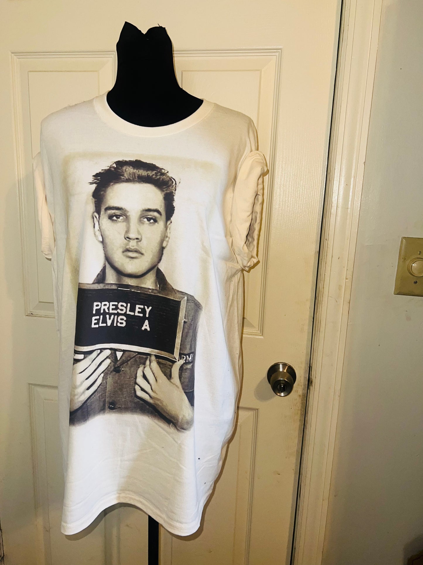 Elvis Oversized Distressed Tee