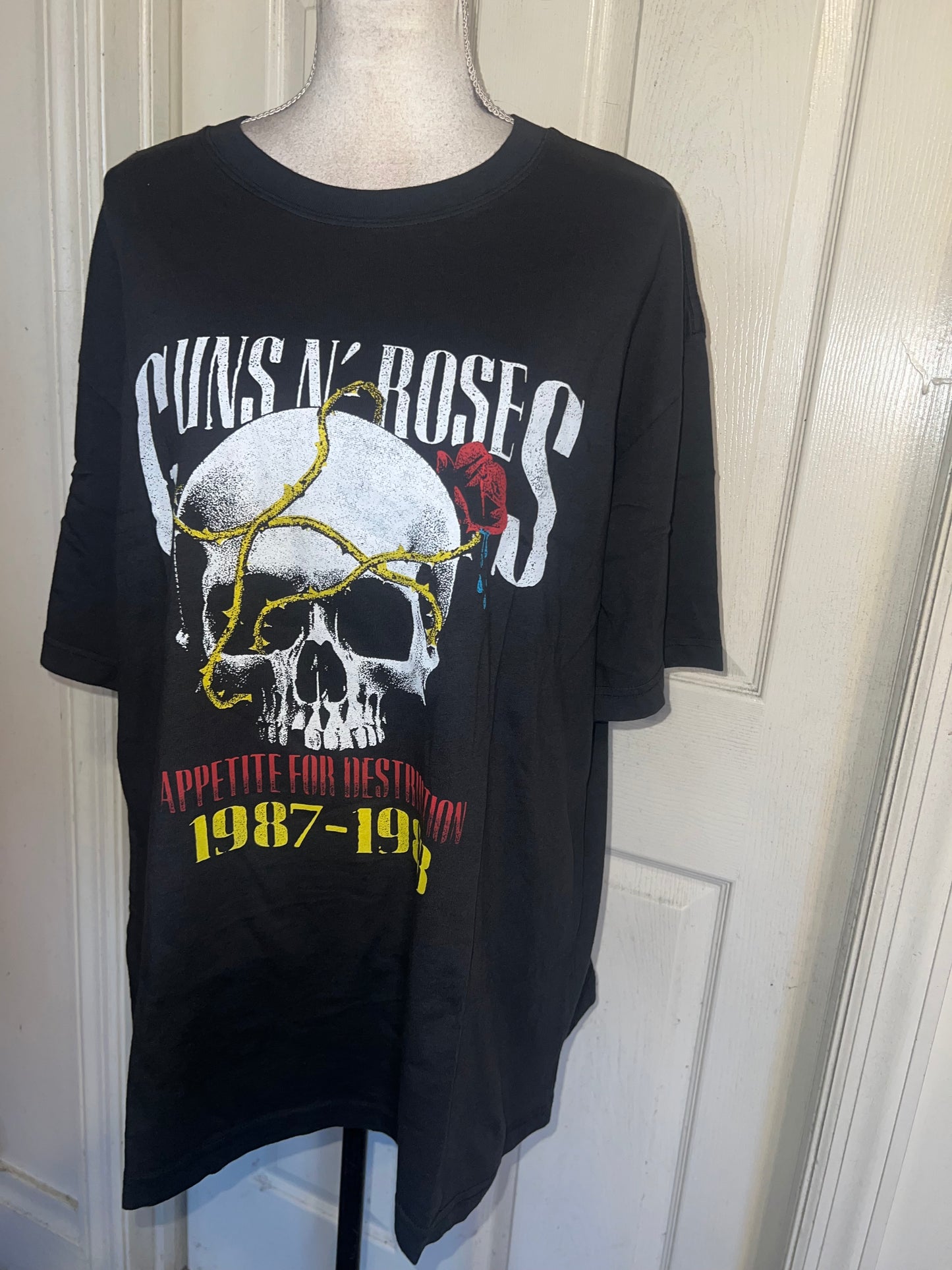 Guns N’ Roses Double Sided Oversized Distressed Tee