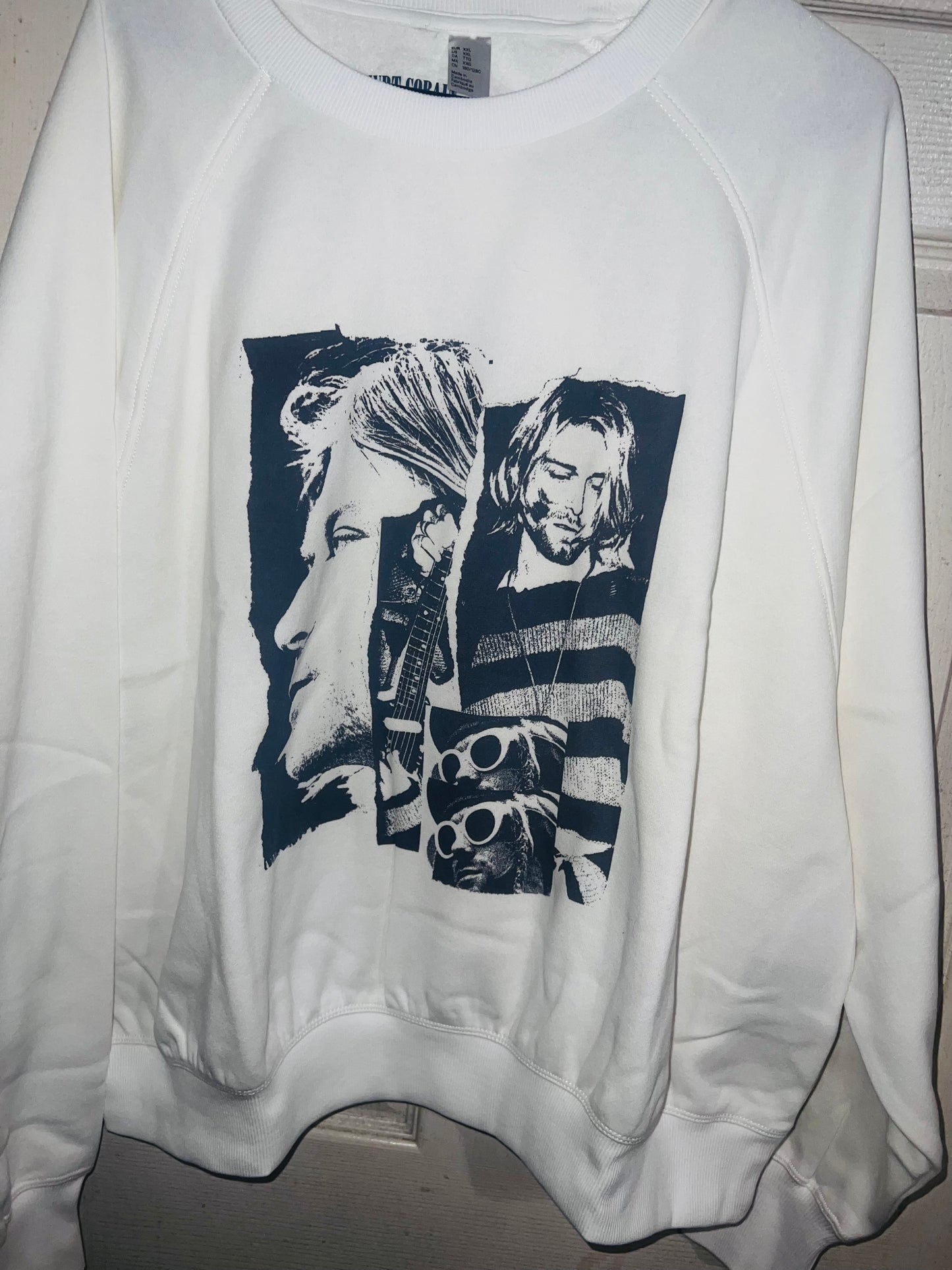 Kurt Cobain Oversized Distressed Sweatshirt