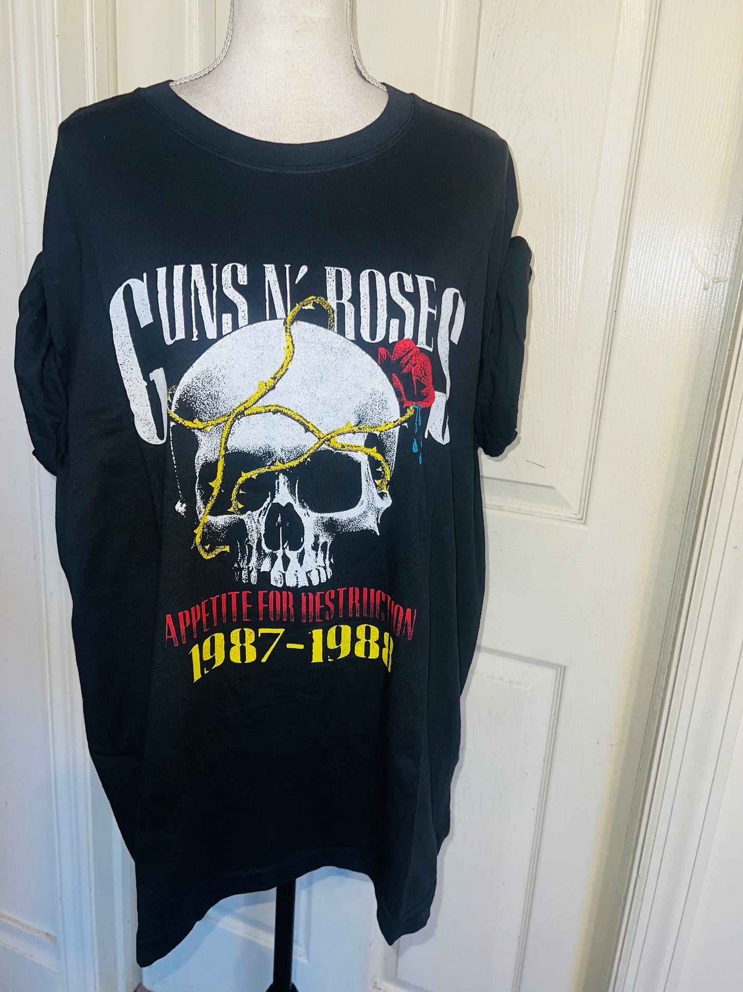 Guns N’ Roses Double Sided Oversized Distressed Tee