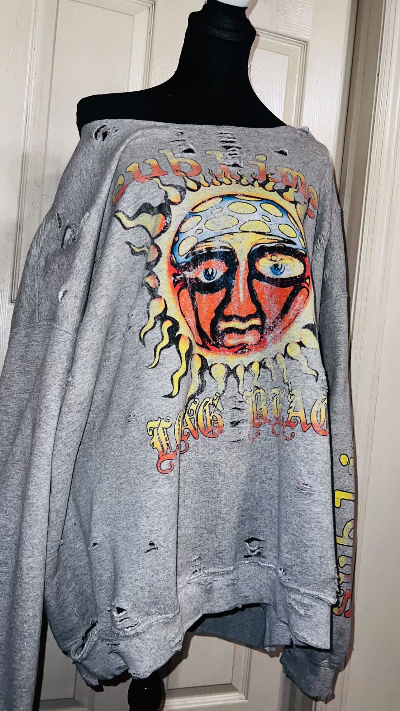 Sublime Oversized Distressed Sweatshirt