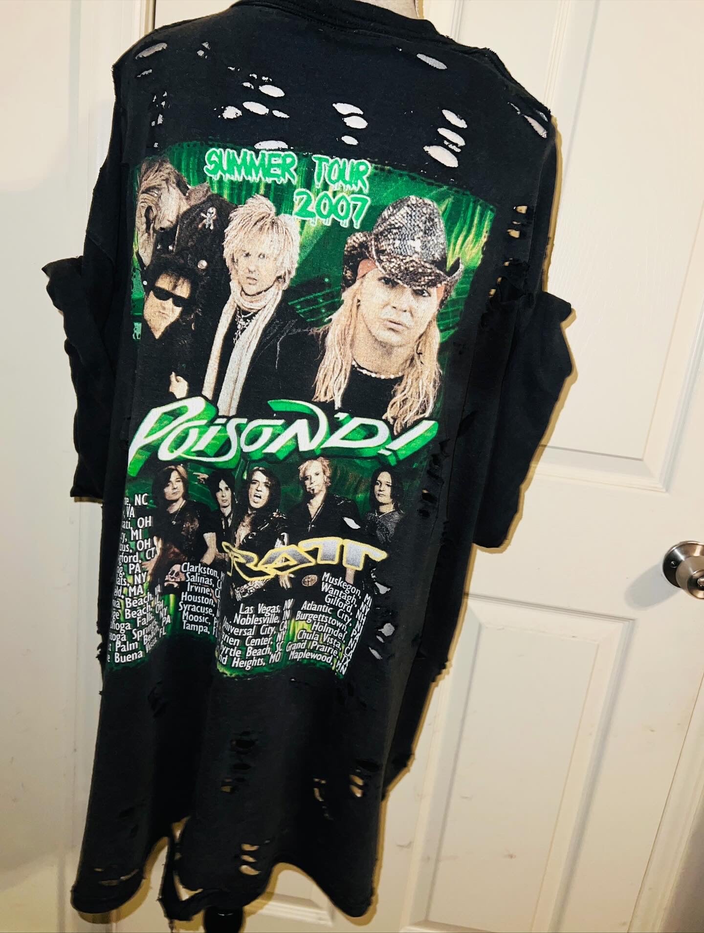 Poison Double Sided Distressed Vintage Tee