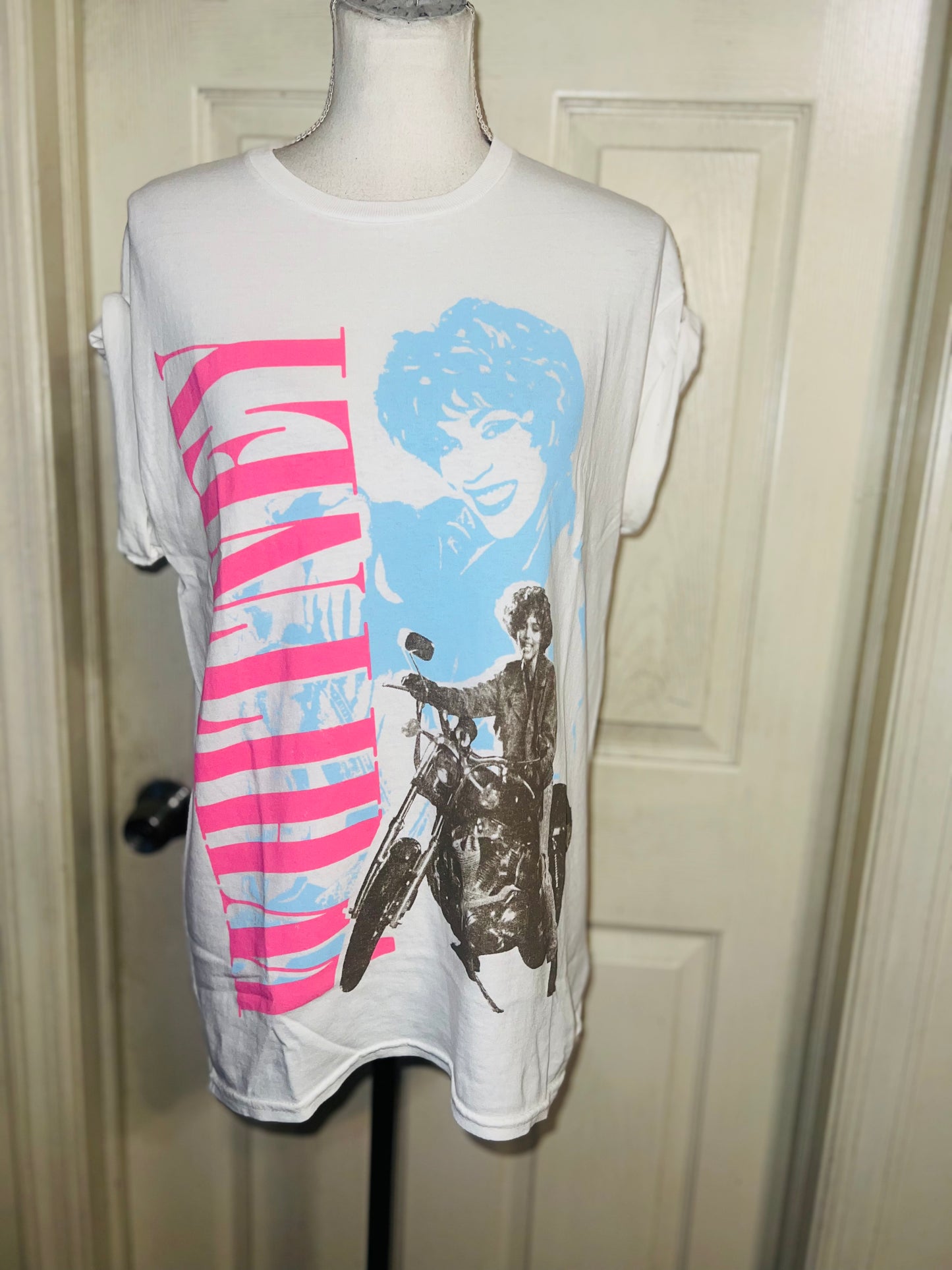Whitney Houston Oversized Distressed Tee