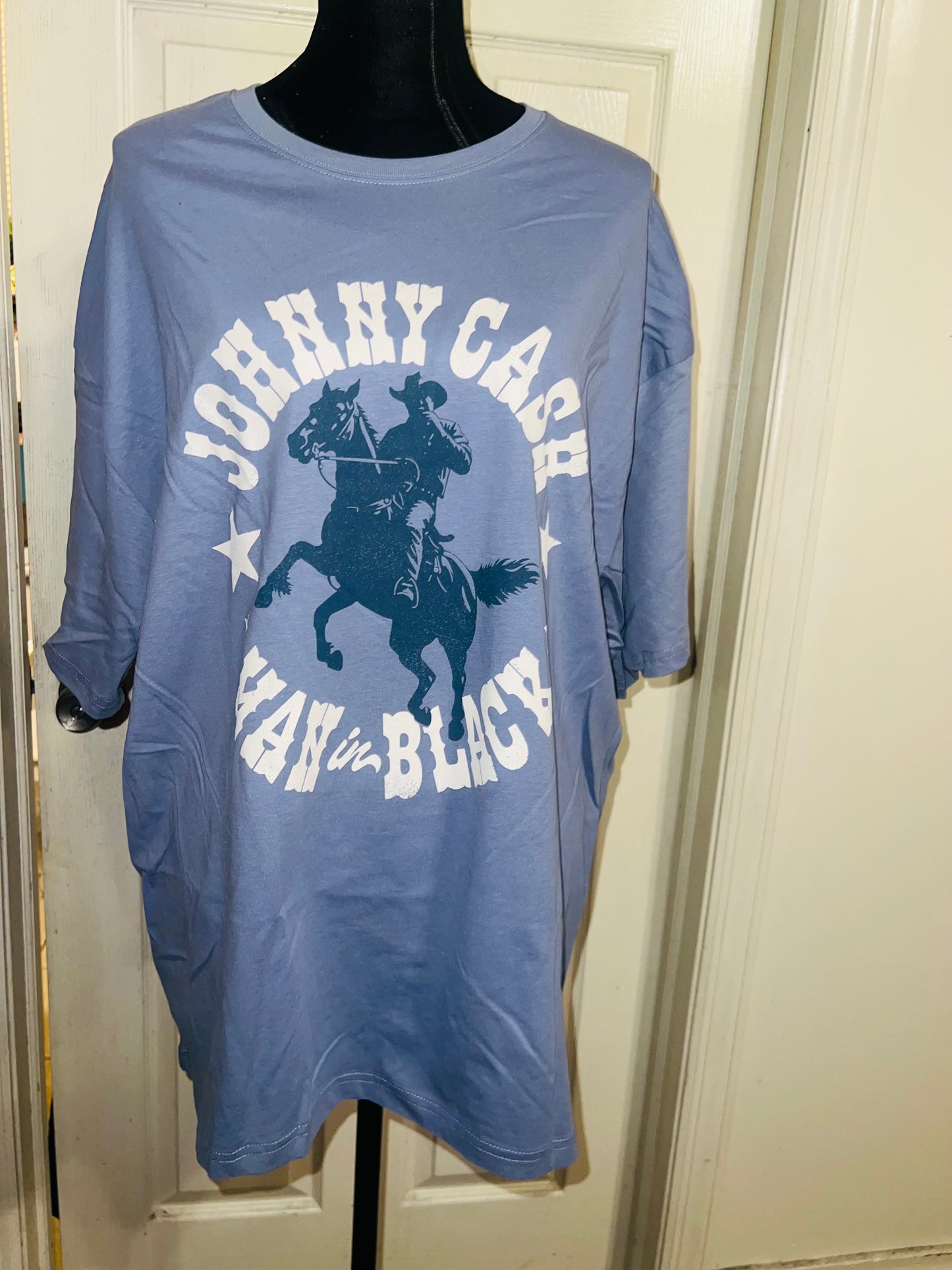 Johnny Cash Oversized Distressed Tee