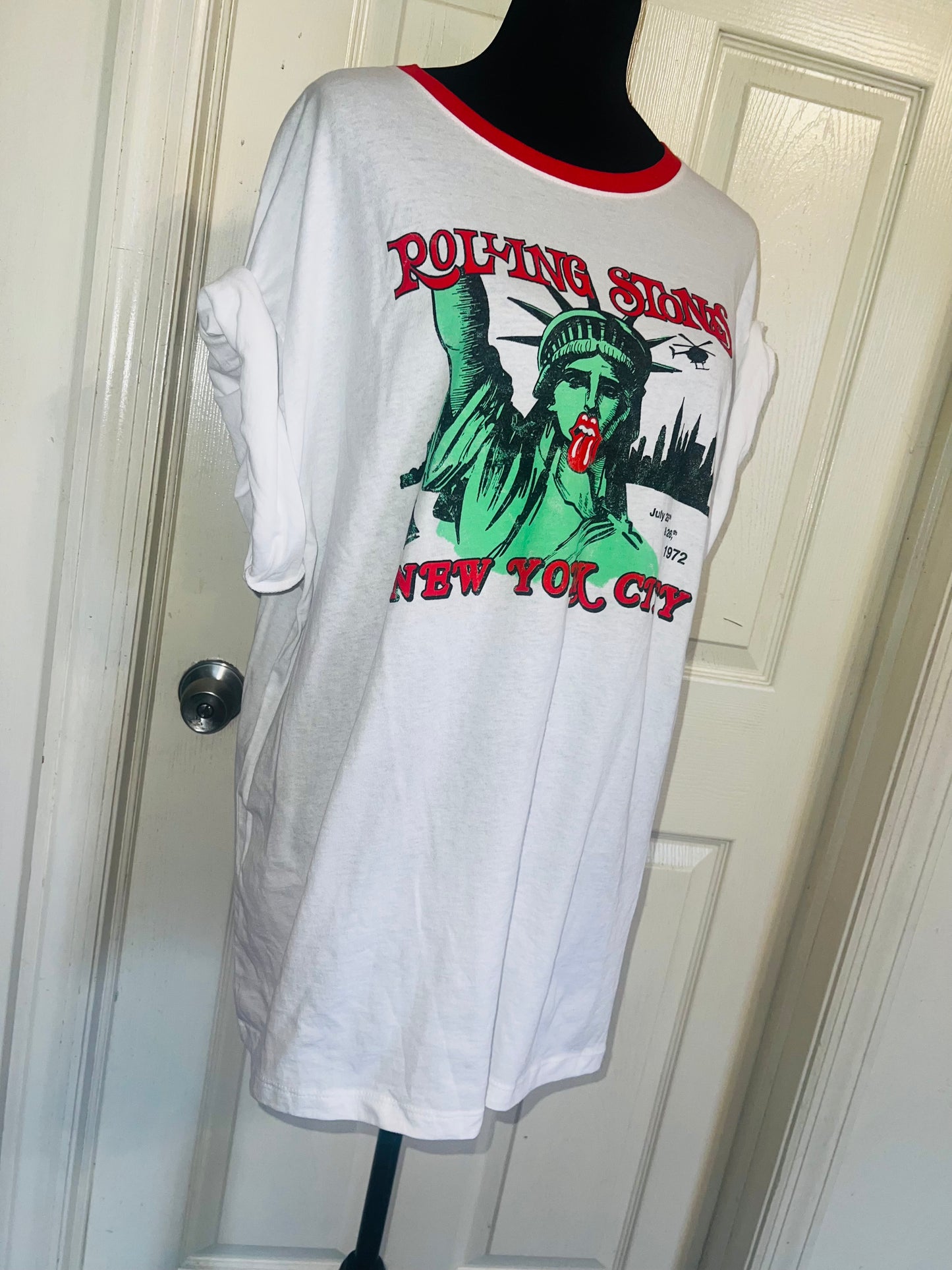 Rolling Stones Oversized Distressed Ted