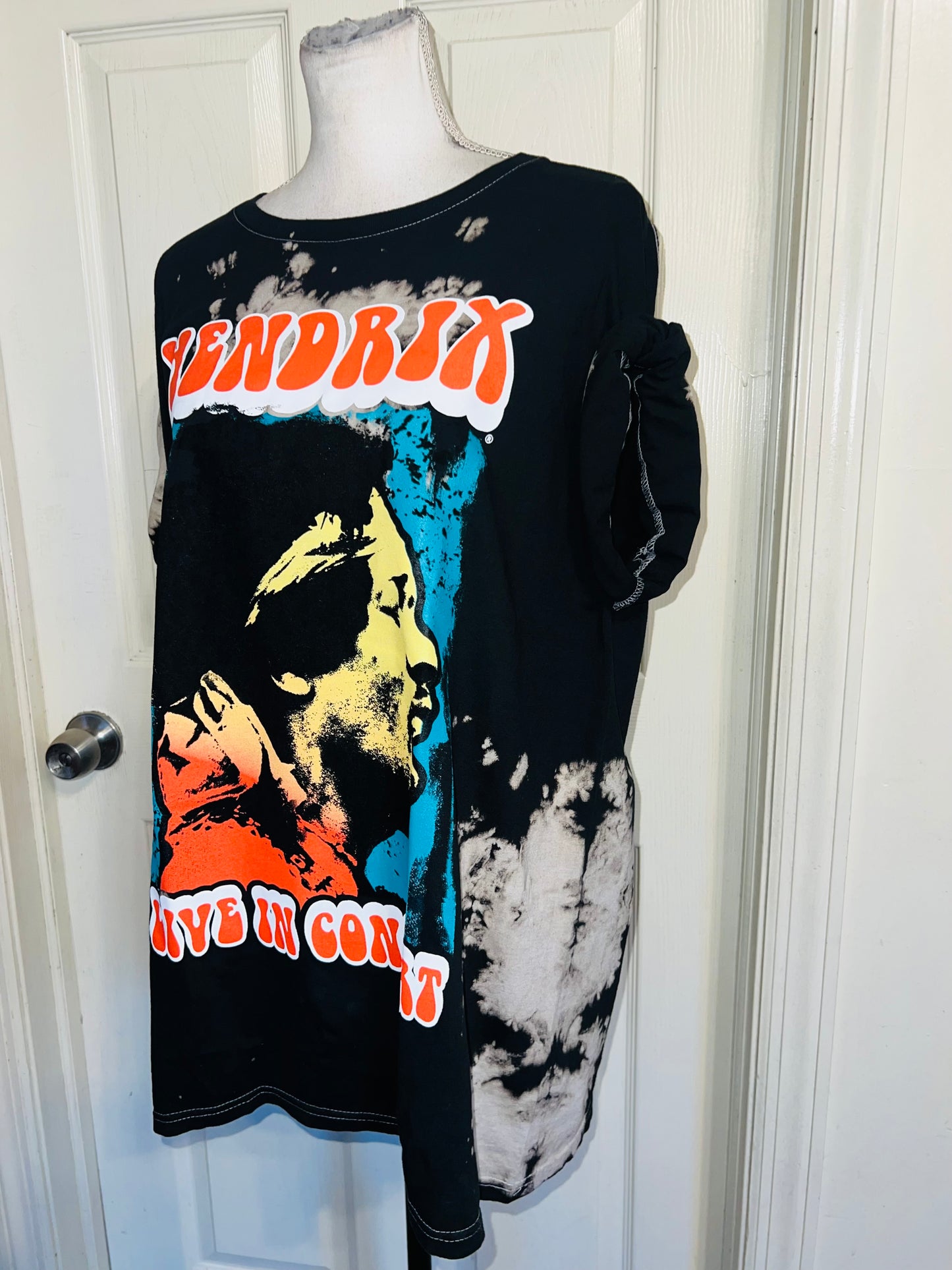 Jimi Hendrix Oversized Distressed Tee