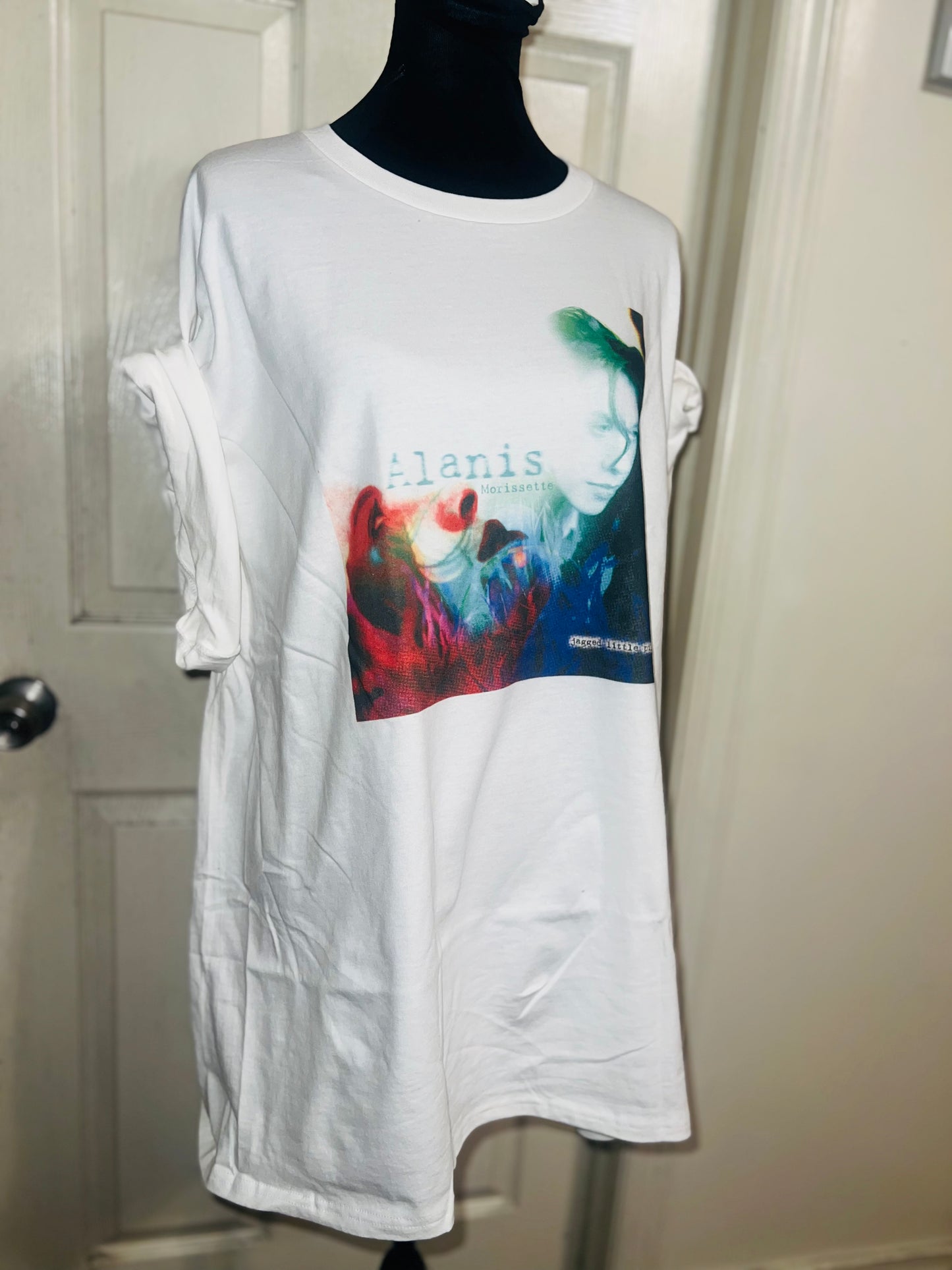 Alanis Morissette Oversized Distressed Tee