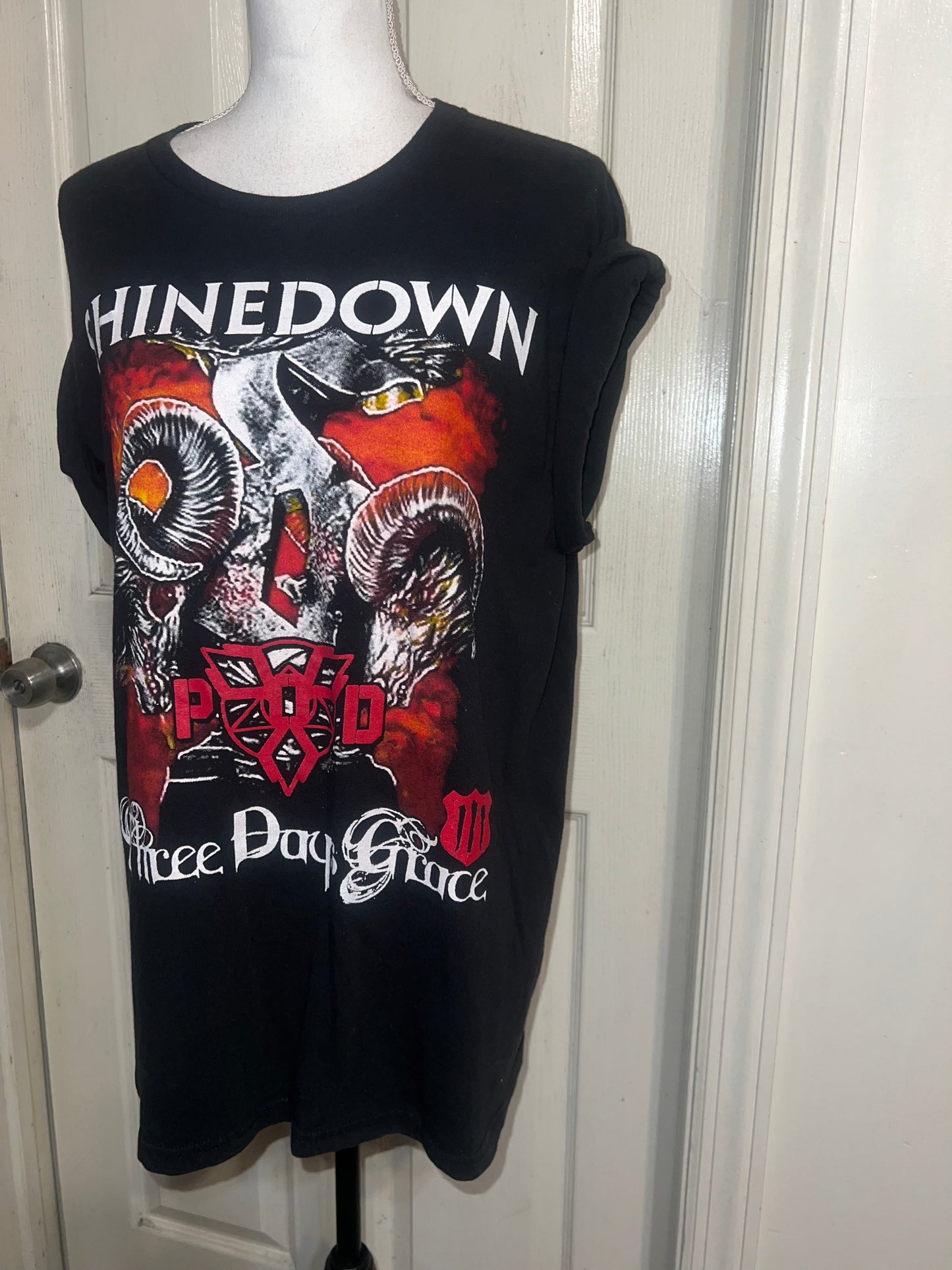 Vintage Shinedown/Three Days Grace Double Sided Oversized Tee
