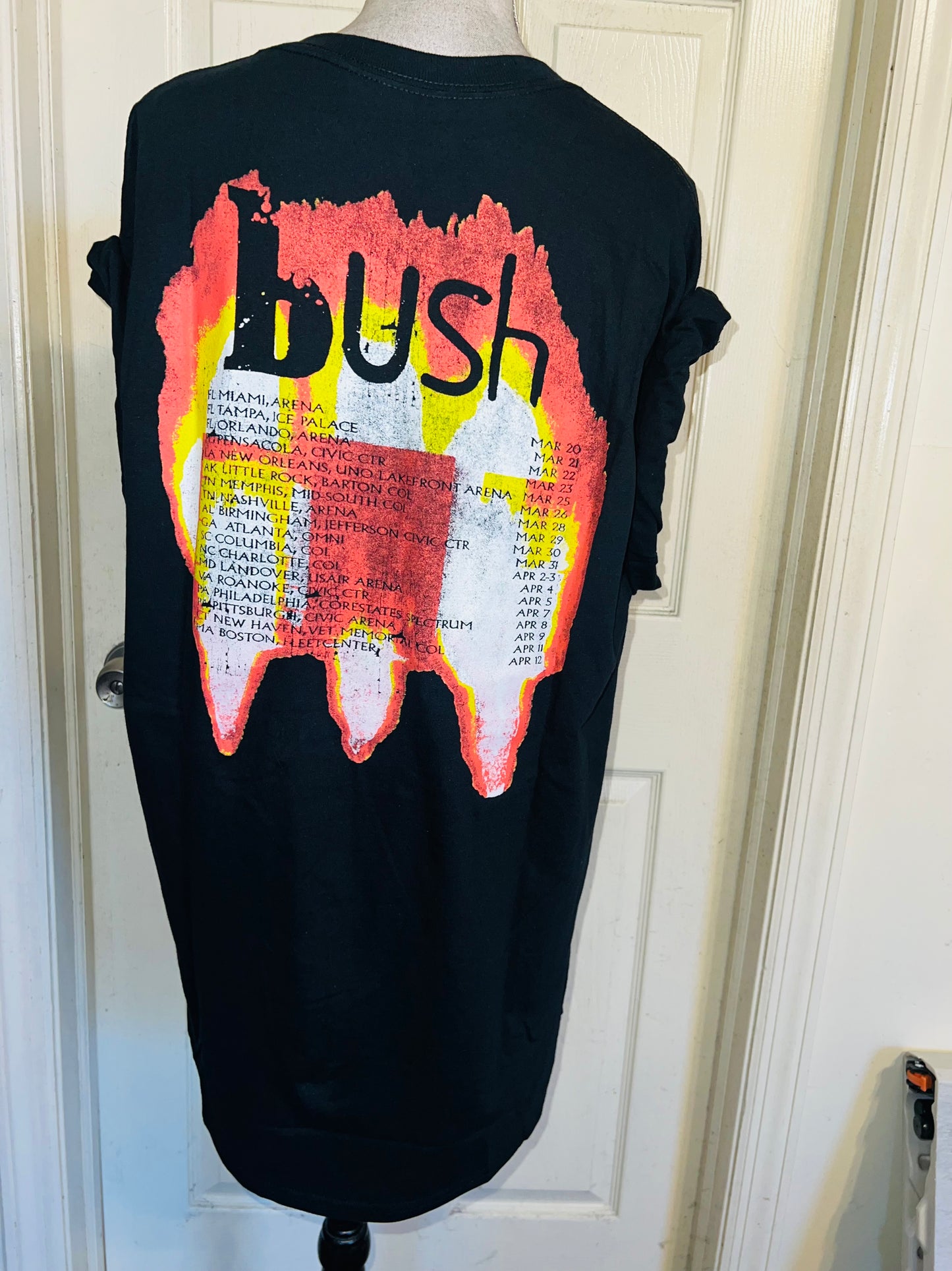 Bush Double Sided Oversized Distressed Tee