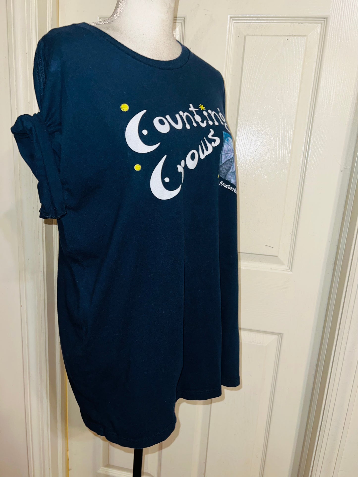 Counting Crows Double Sided Oversized Distressed Tee