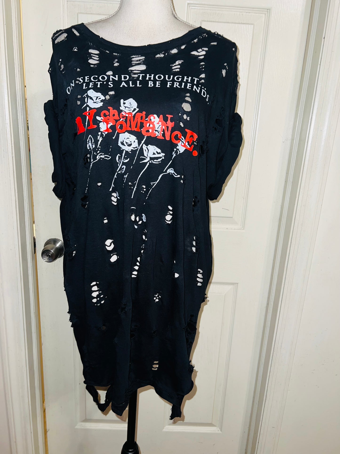 My Chemical Romance Oversized Distressed Tee