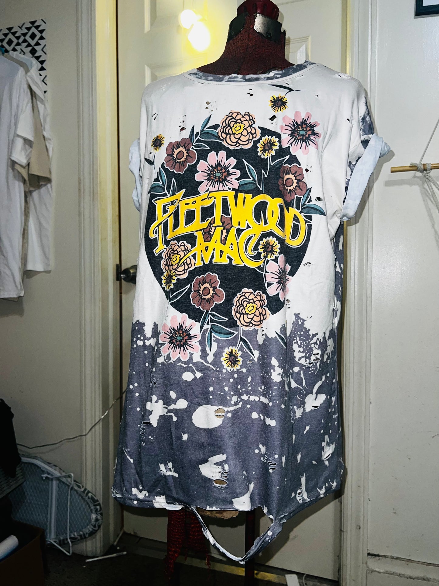 Fleetwood Mac Floral Distressed Tee