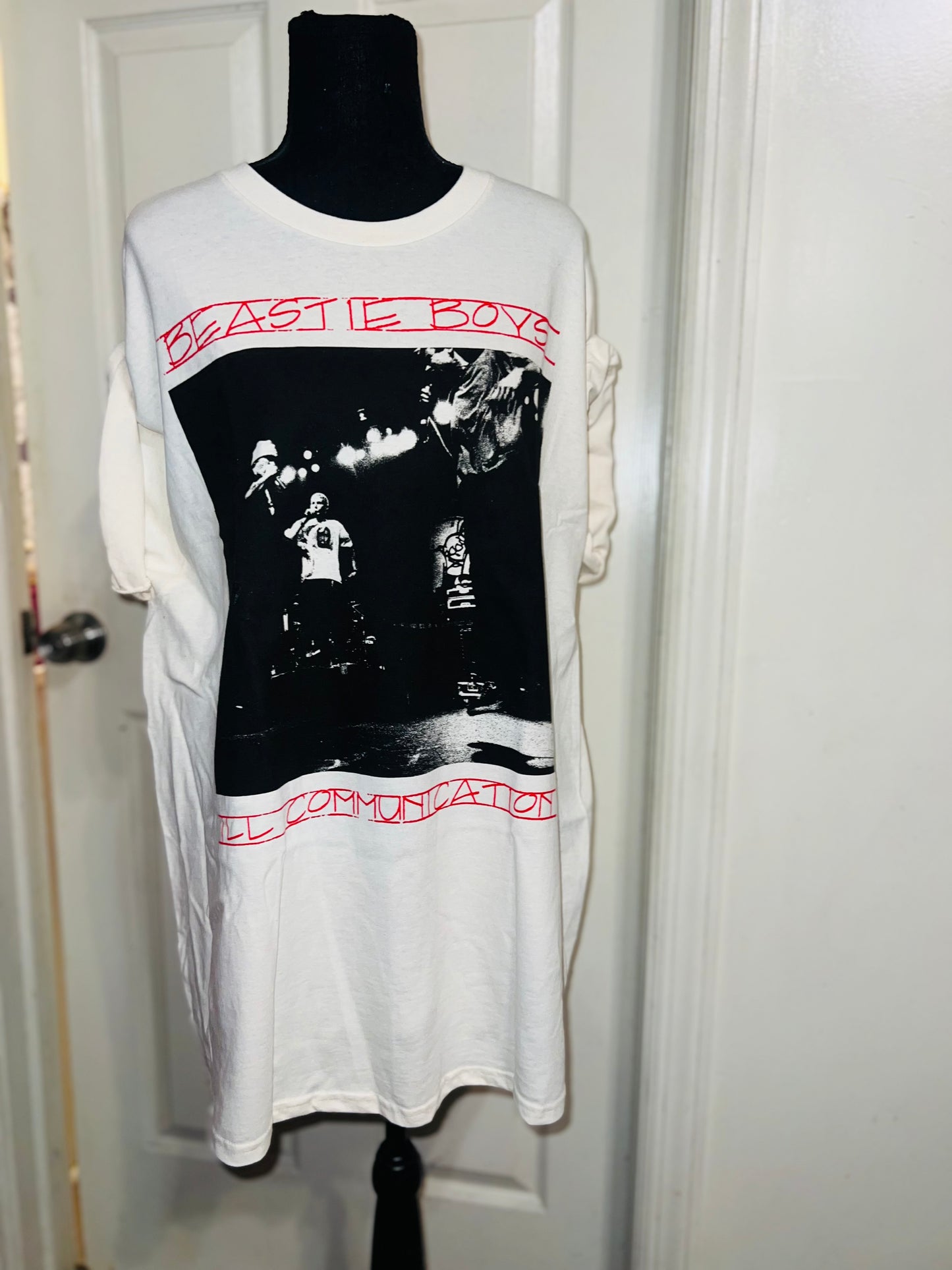 Beastie Boys Double Sided Oversized Distressed Tee