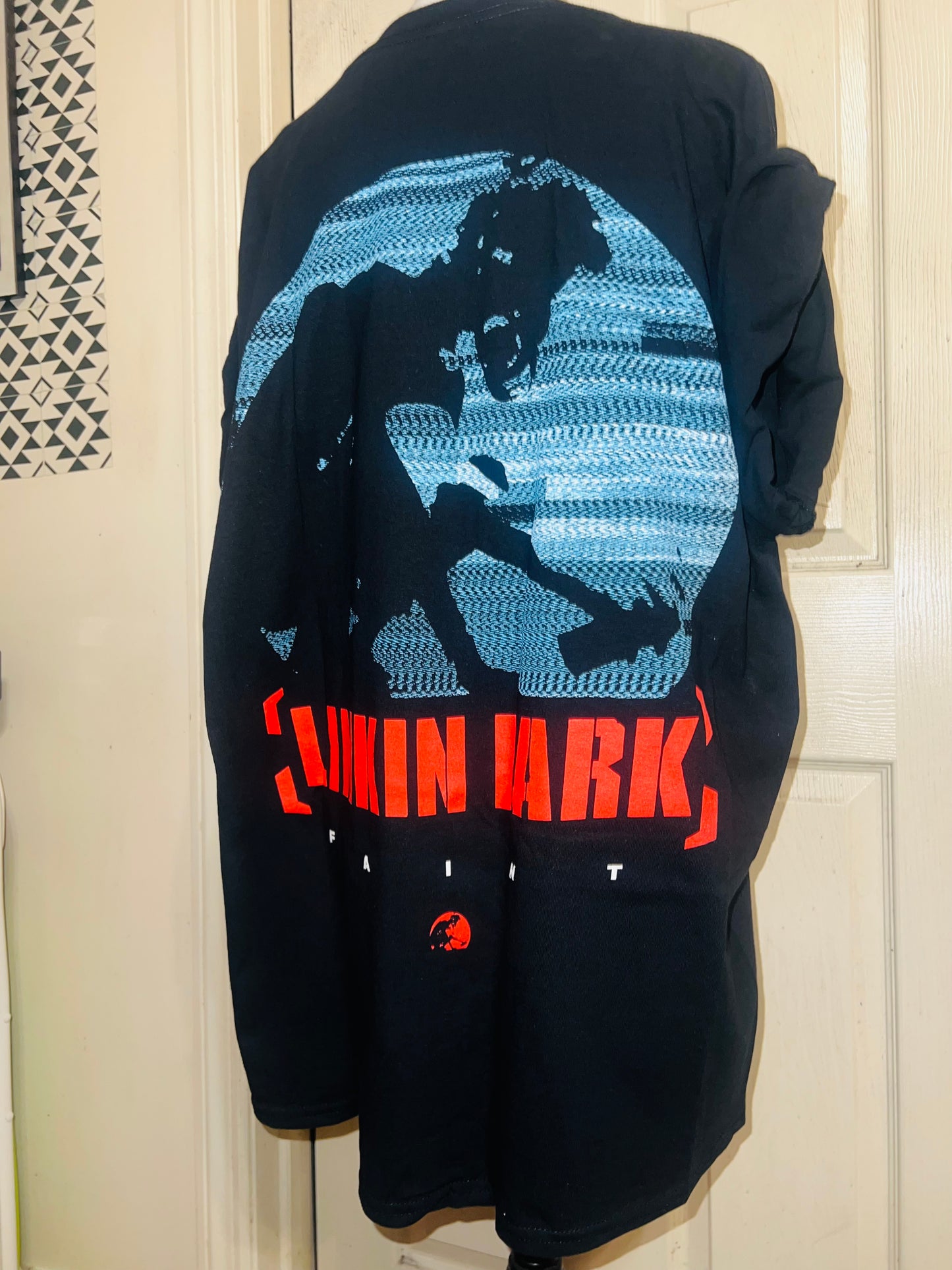 Linkin Park Double Sided Oversized Distressed Tee