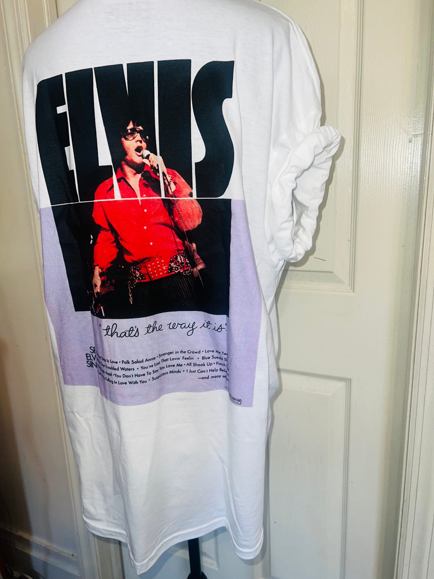 Elvis Double Sided Oversized Distressed Tee