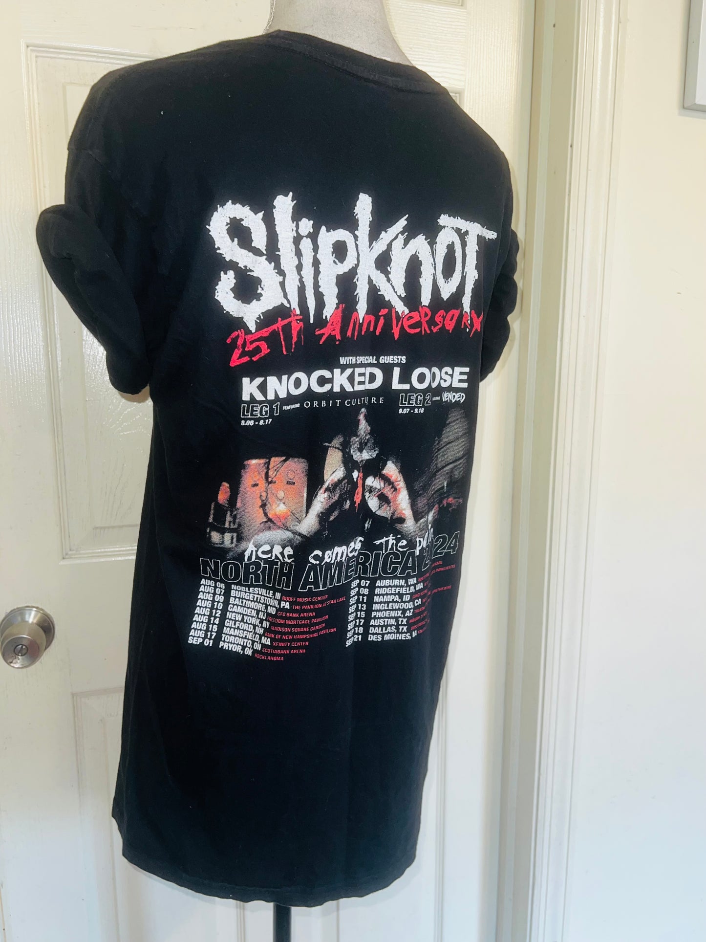 Slipknot Double Sided Oversized Distressed Tee