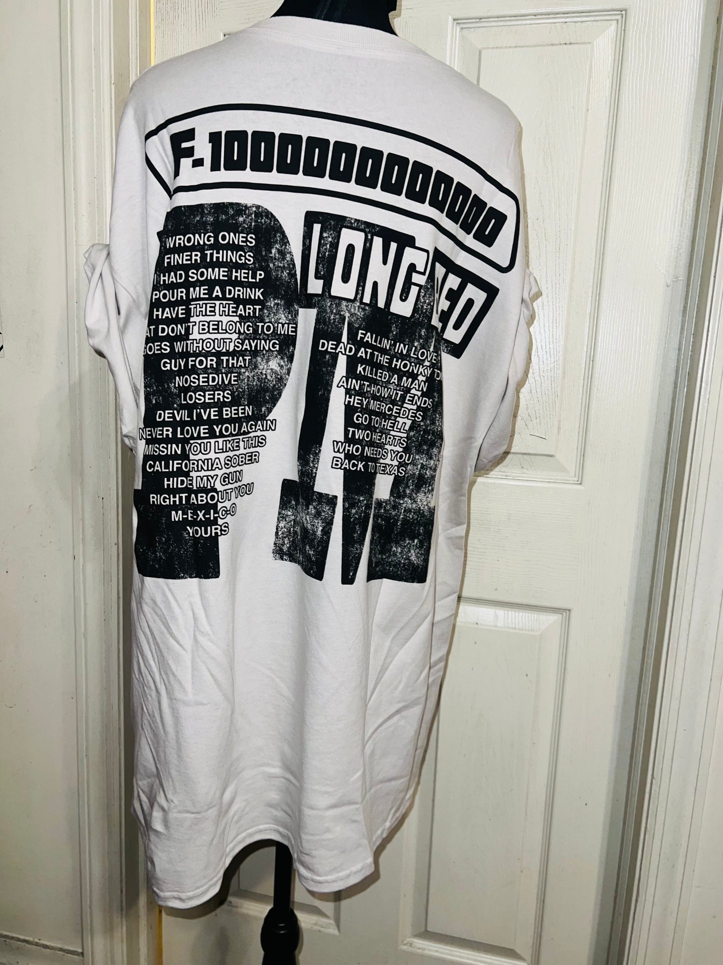 Post Malone Double Sided Oversized Distressed Tee