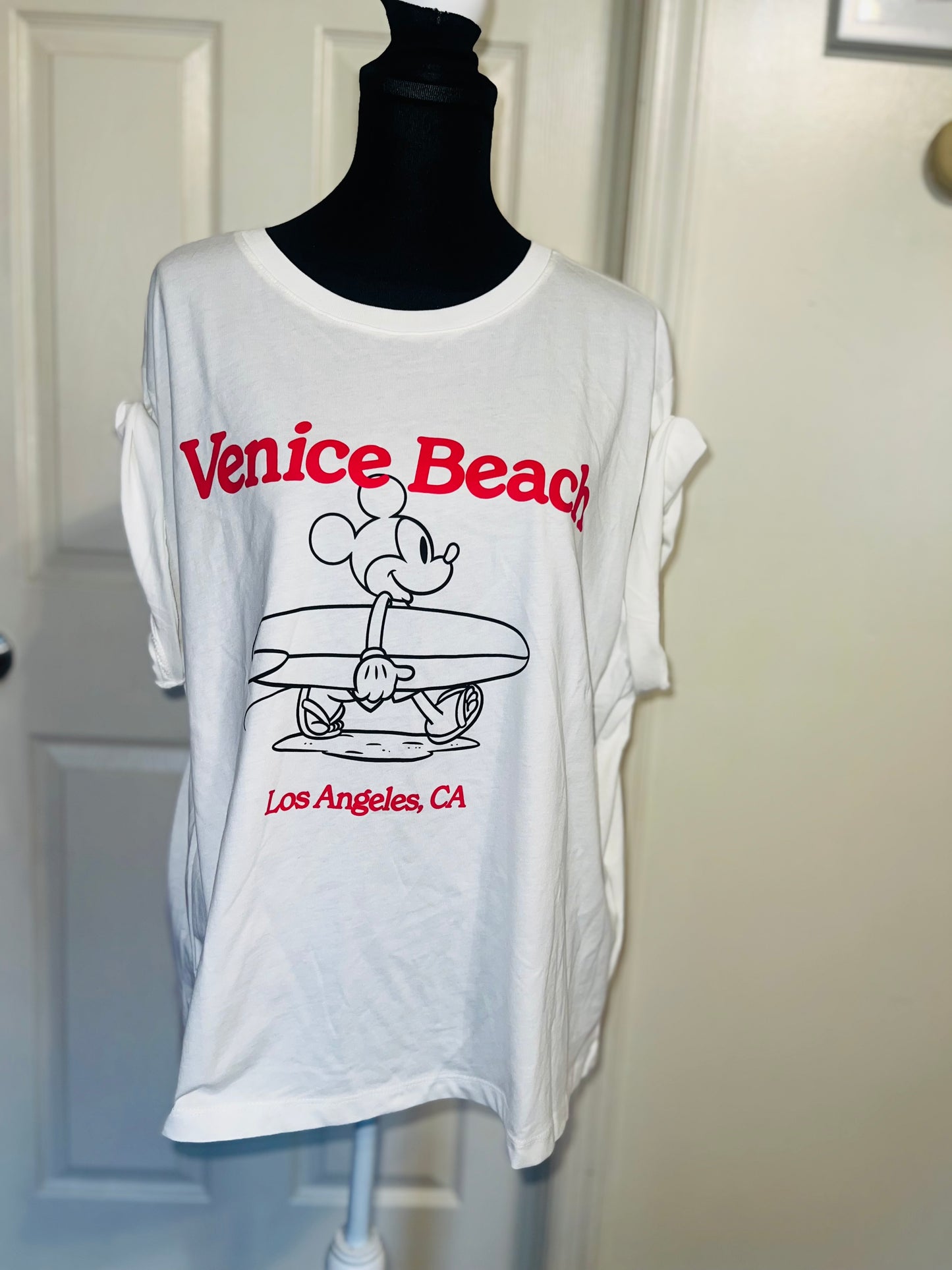 Mickey Mouse Oversized Distressed Tee