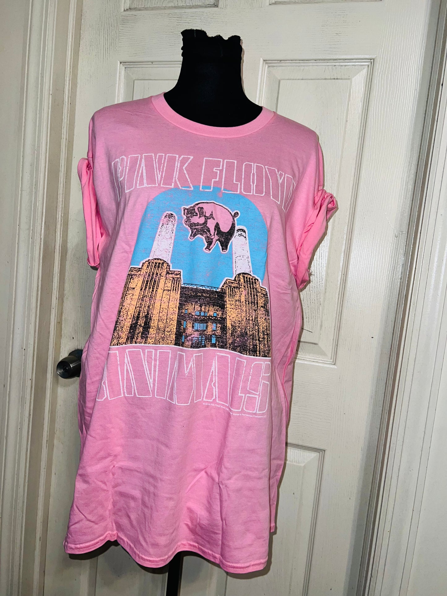 Pink Floyd Oversized Distressed Tee