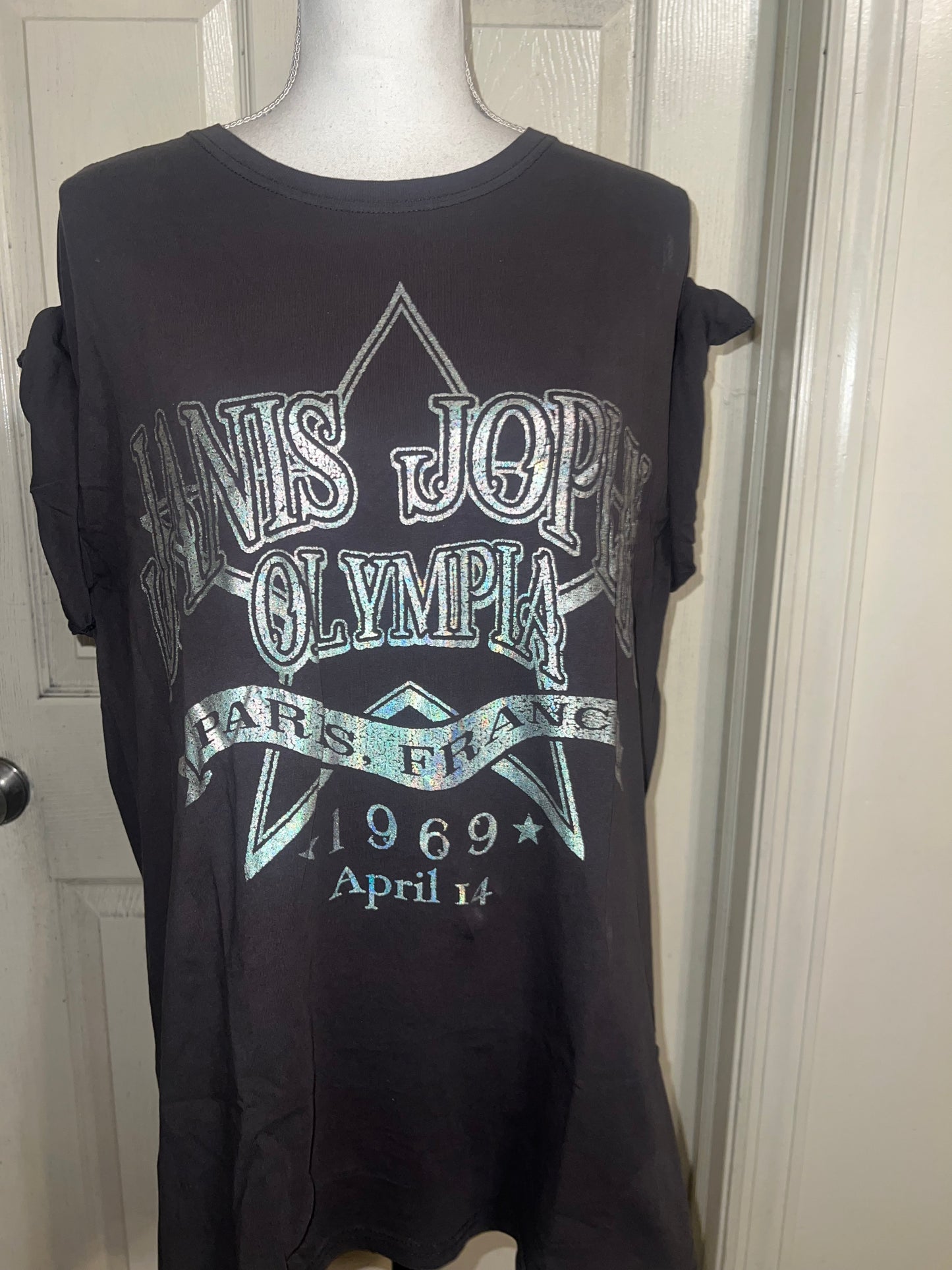 Janis Joplin Oversized Distressed Tee