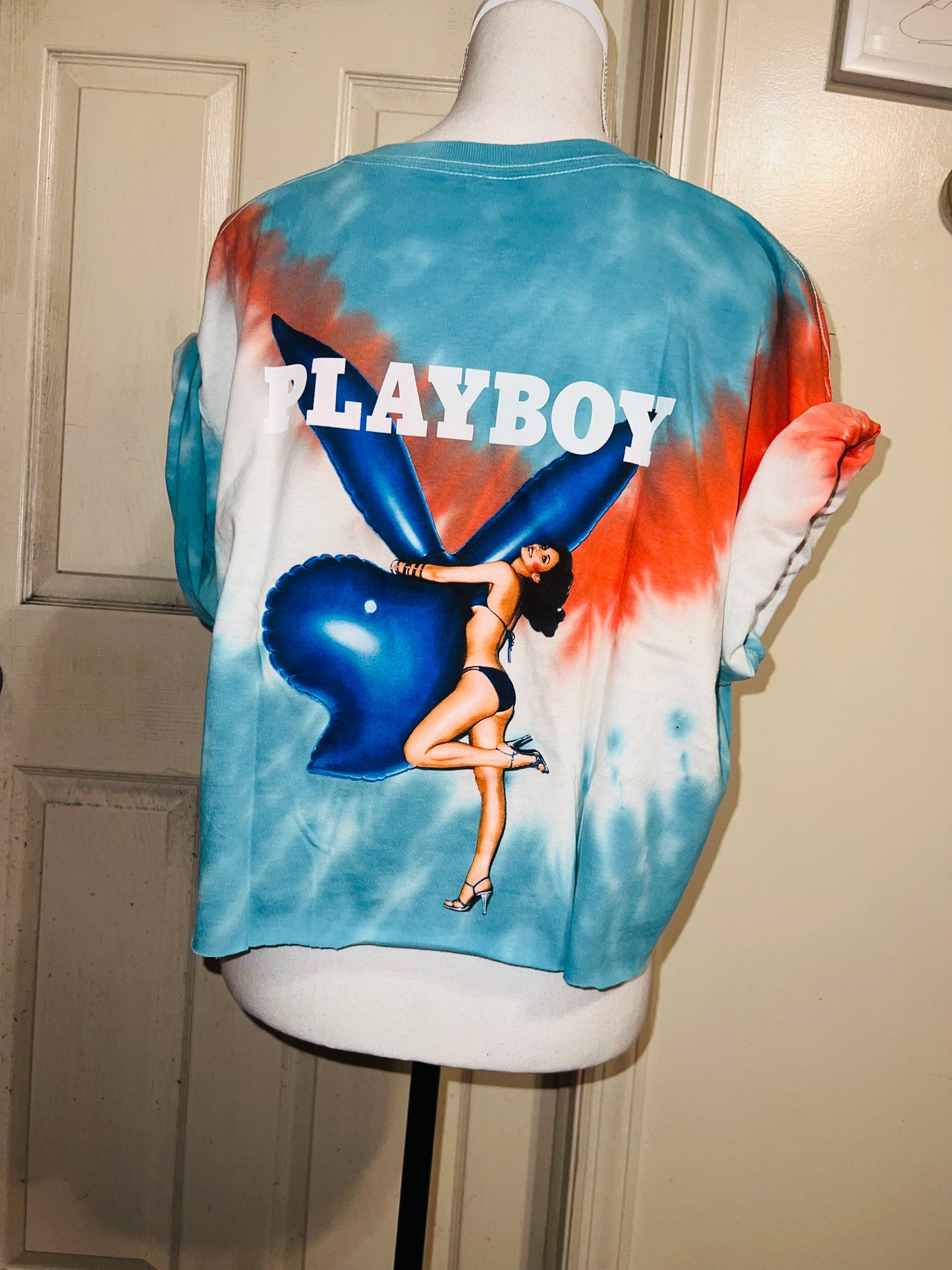 Playboy Double Sided Oversized Cropped Tee