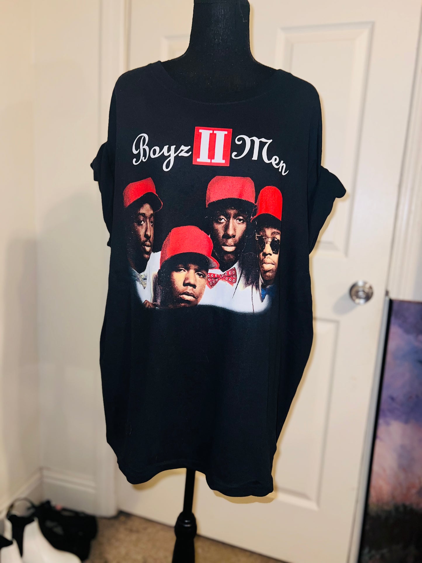 Boyz II Men Oversized Distressed Tee