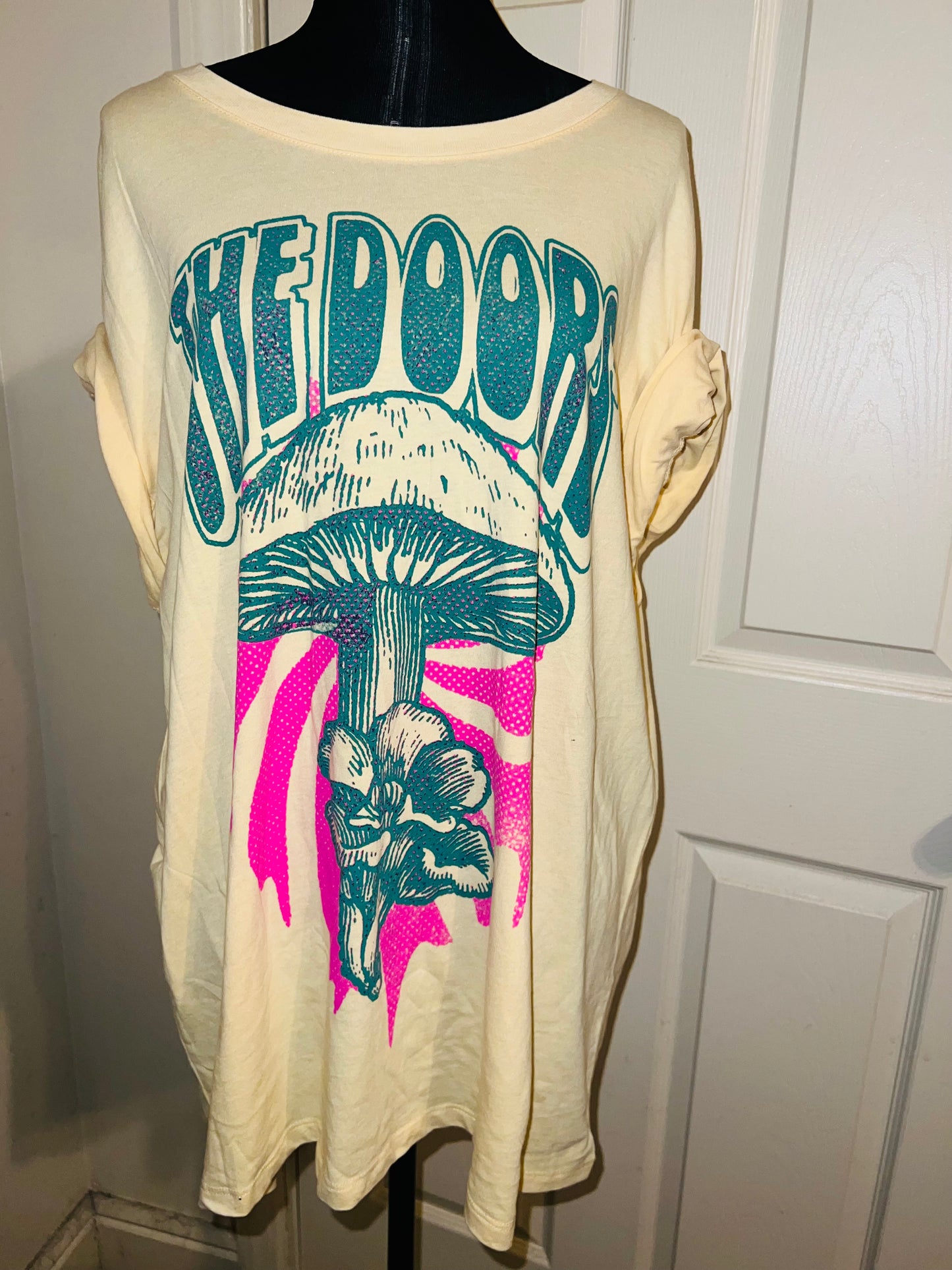 The Doors Double Sided Oversized Distressed Tee