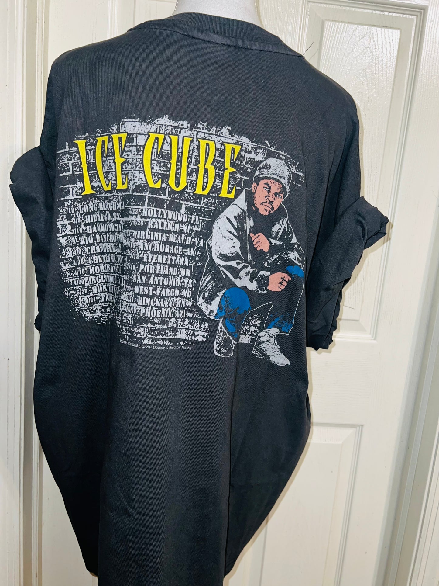 Ice Cube Double Sided Oversized Distressed Tee