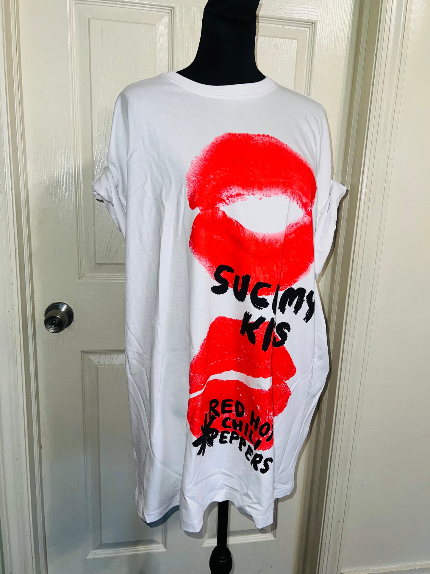 Red Hot Chili Peppers Oversized Distressed Tee
