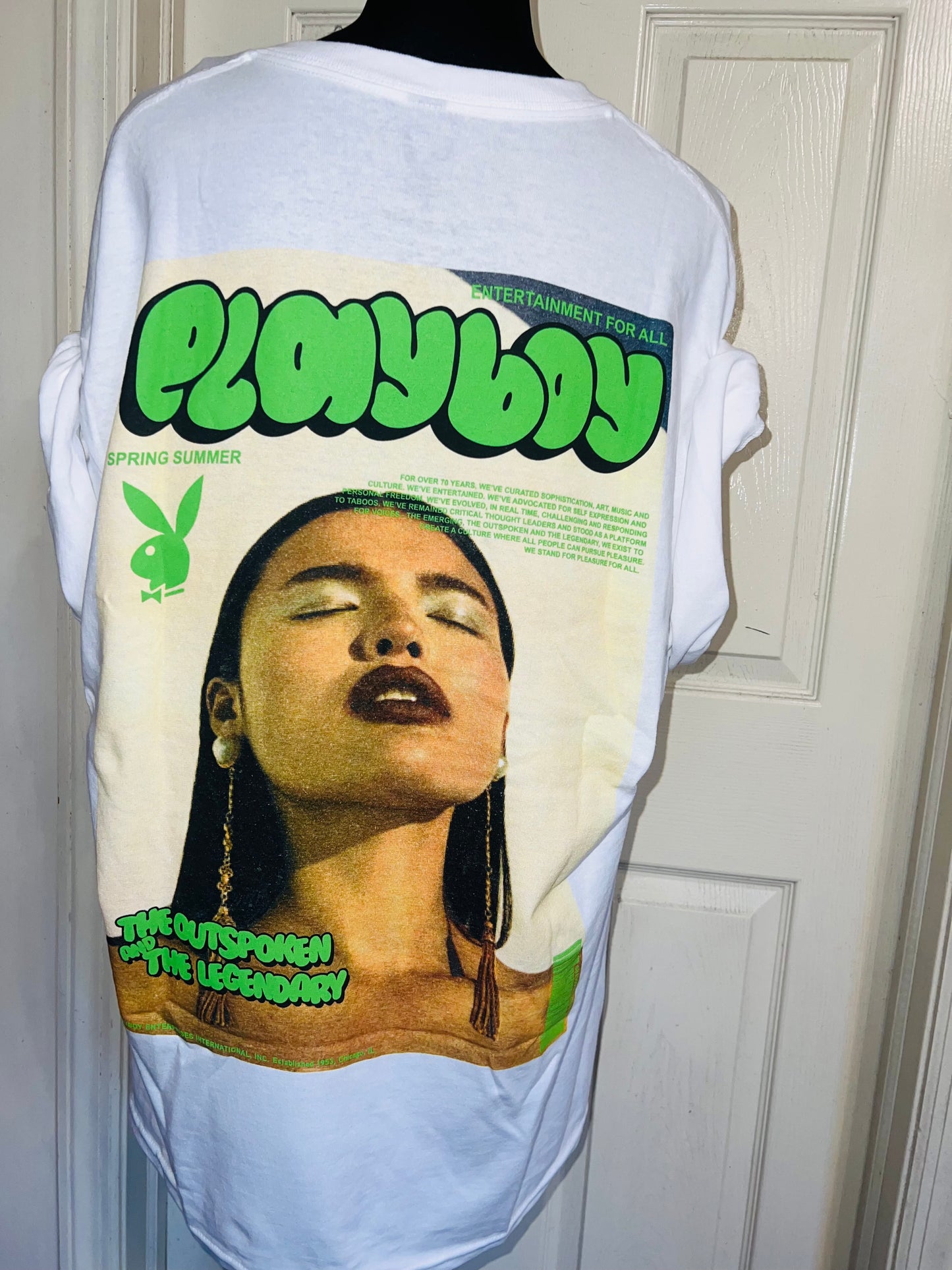 Playboy Double Sided Oversized Distressed Tee