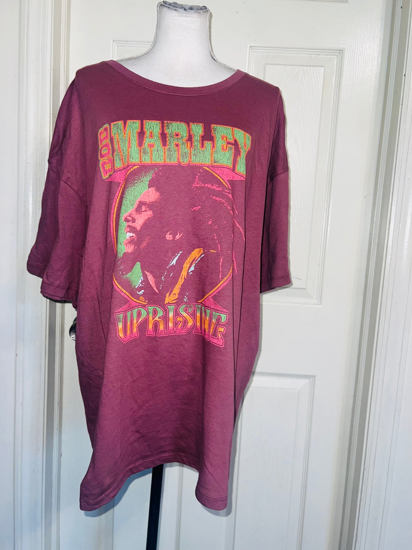 Bob Marley Oversized Distressed Tee