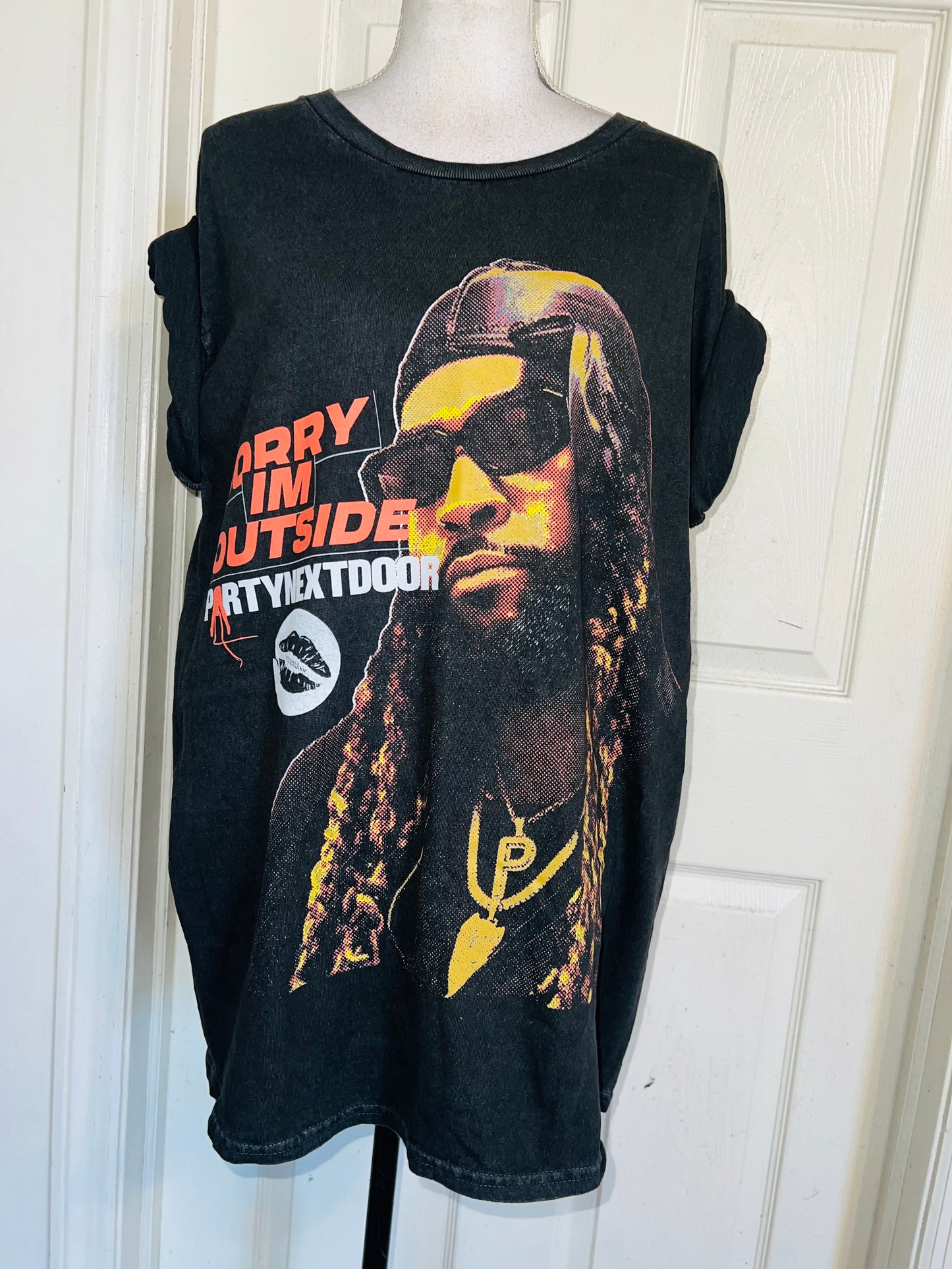 PartyNextDoor Oversized Distressed Tee
