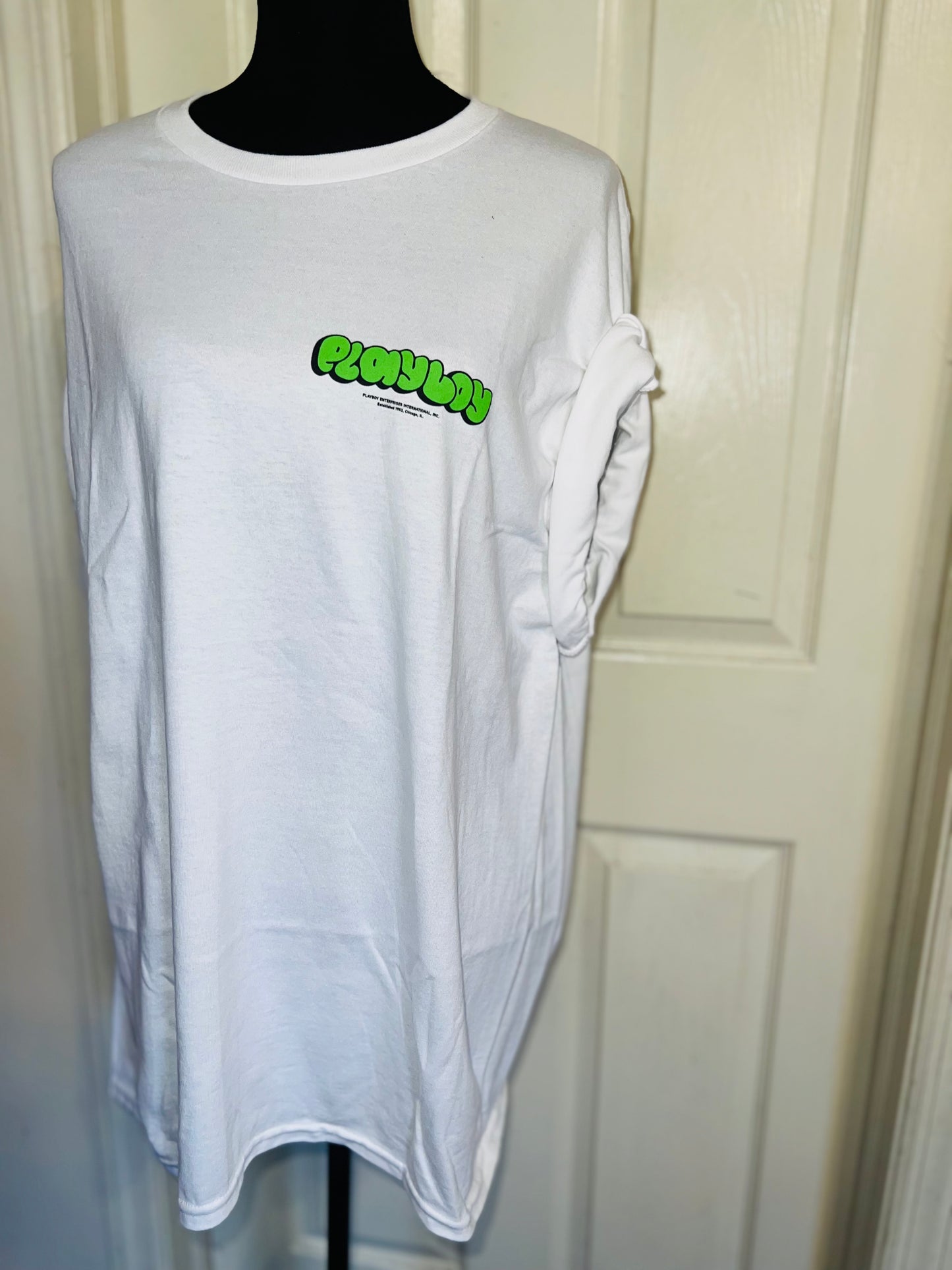 Playboy Double Sided Oversized Distressed Tee