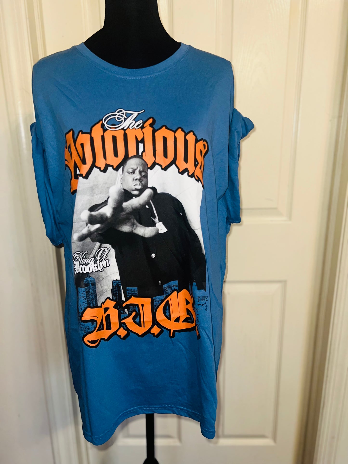 Notorious BIG Oversized Distressed Tee