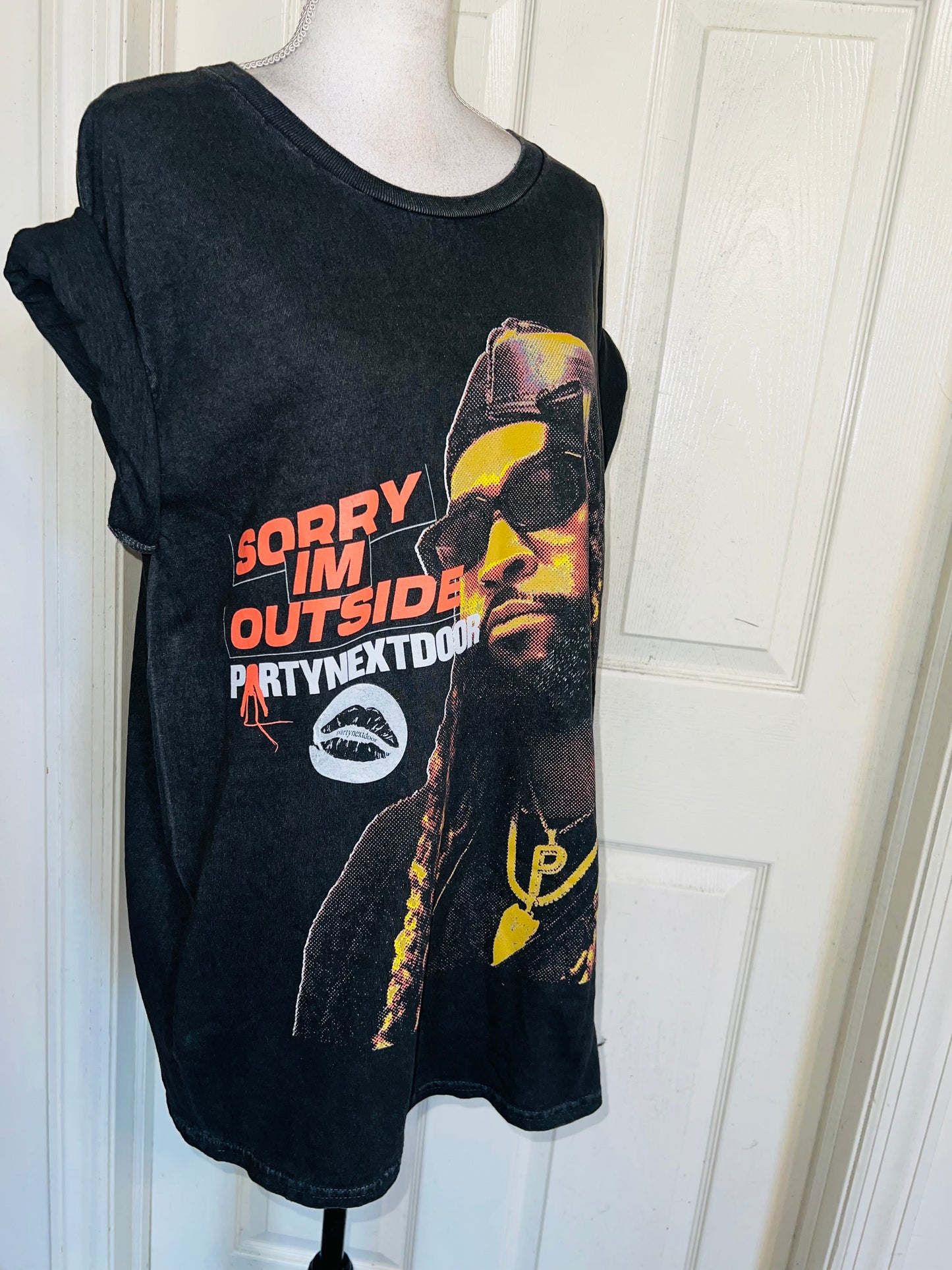 PartyNextDoor Oversized Distressed Tee