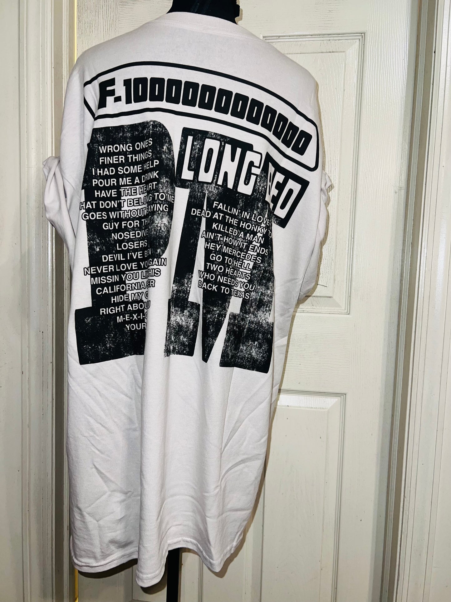 Post Malone Double Sided Oversized Distressed Tee