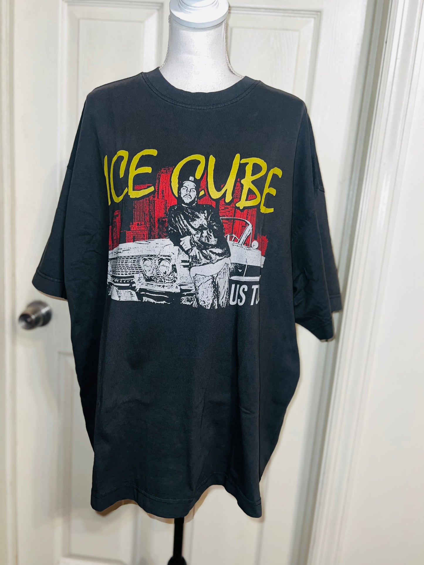 Ice Cube Double Sided Oversized Distressed Tee