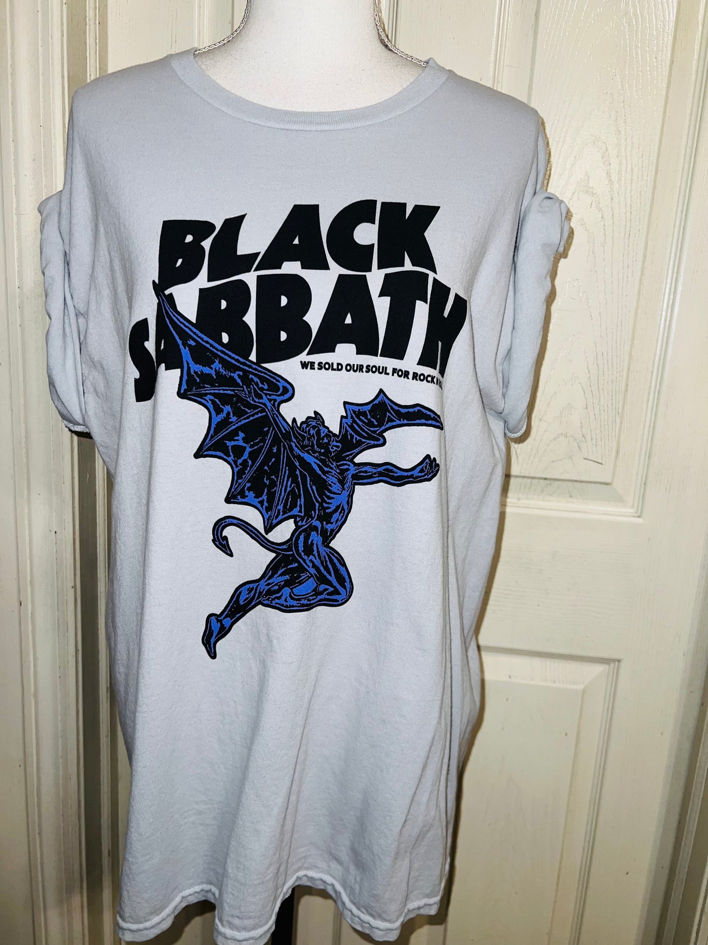 Black Sabbath Oversized Distressed Tee