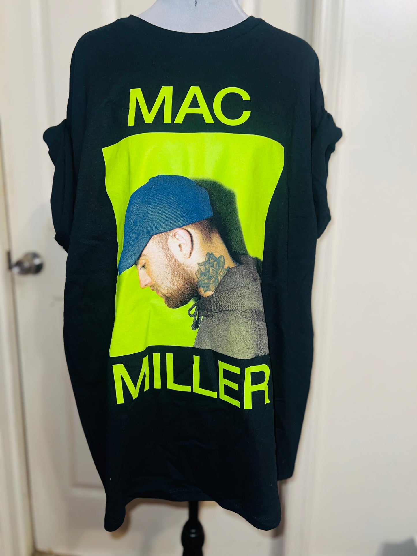 Mac Miller Oversized Distressed Tee