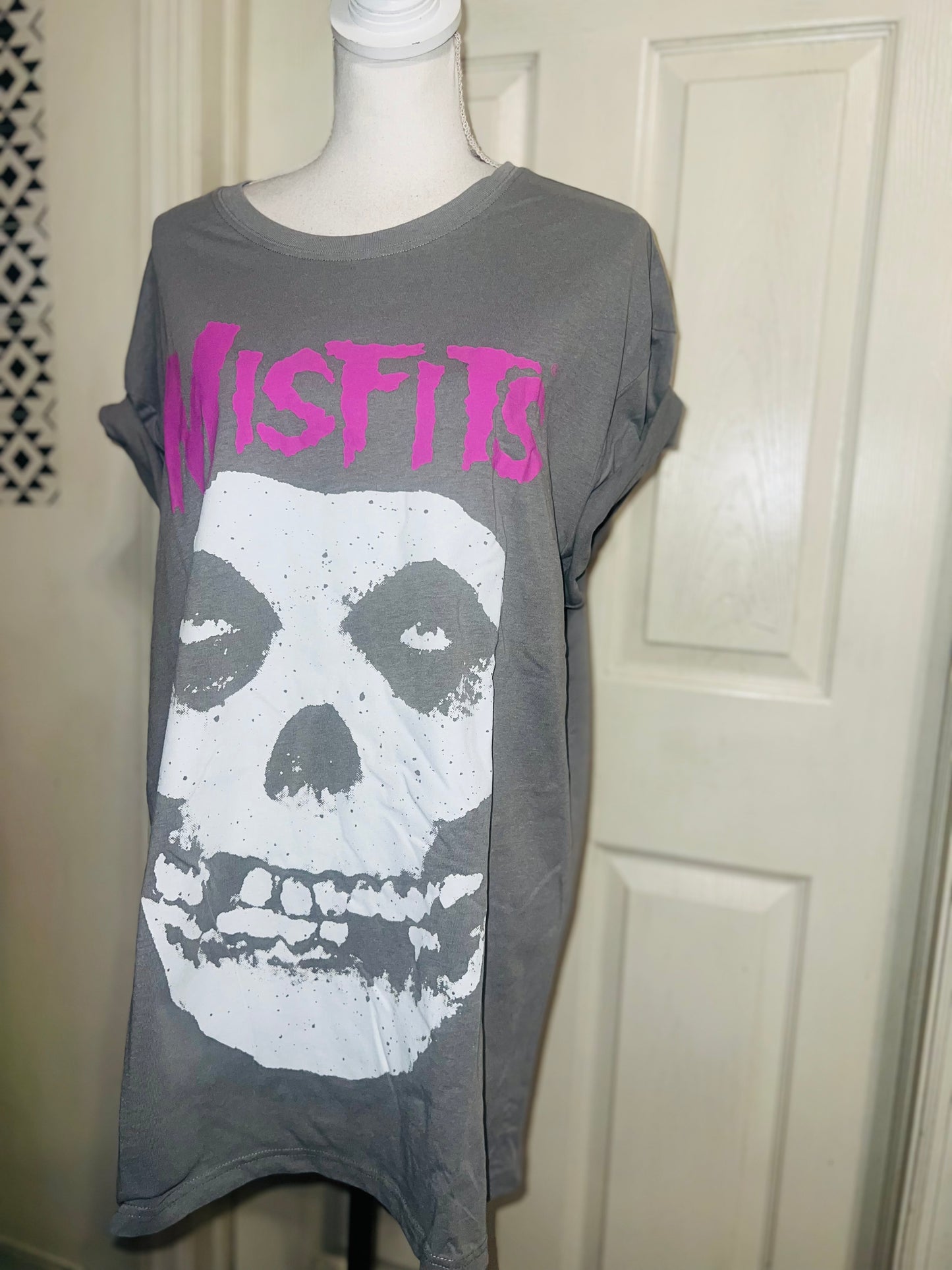 Misfits Double Sided Oversized Distressed Tee
