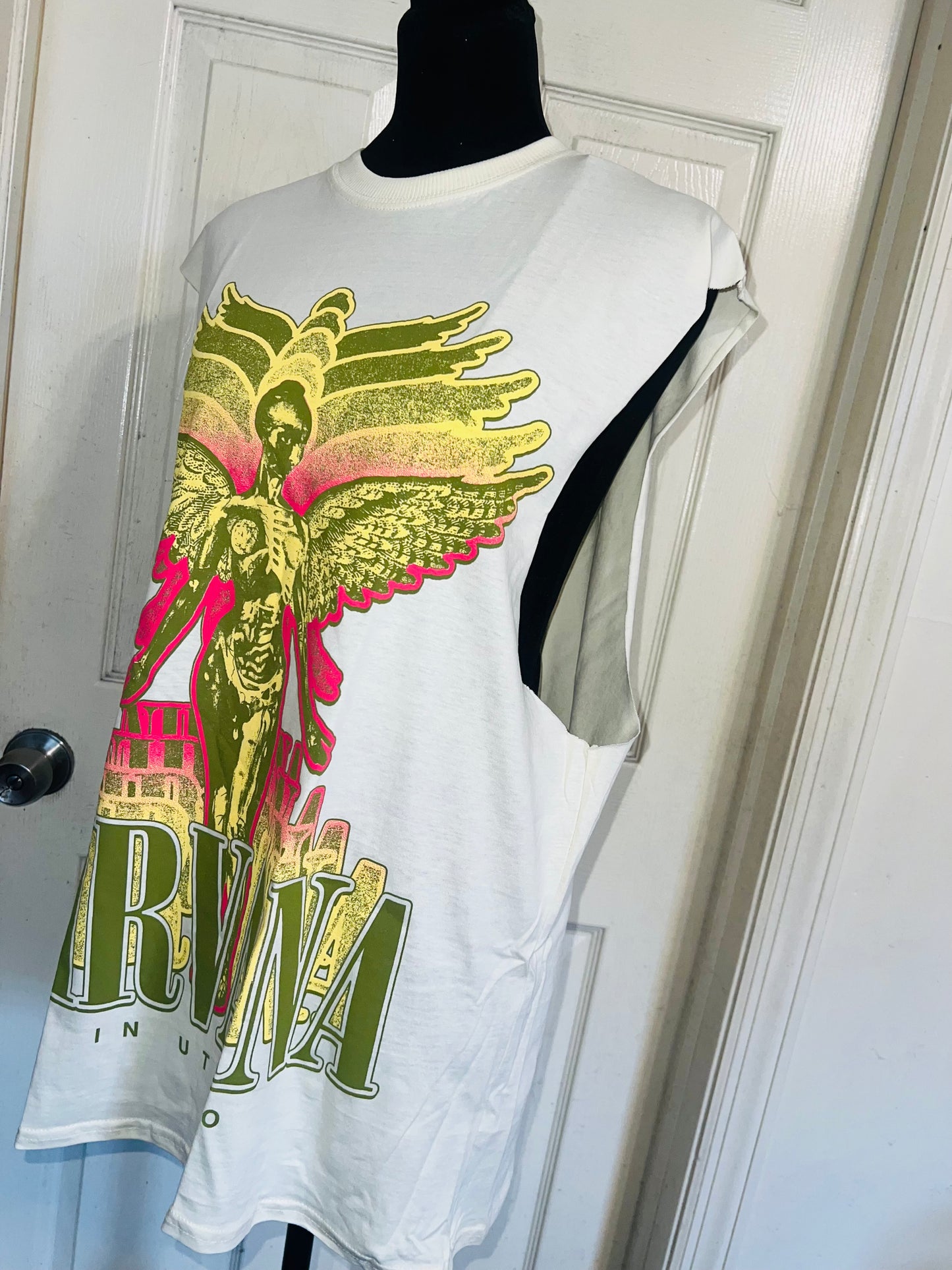 Nirvana Oversized Distressed Tank