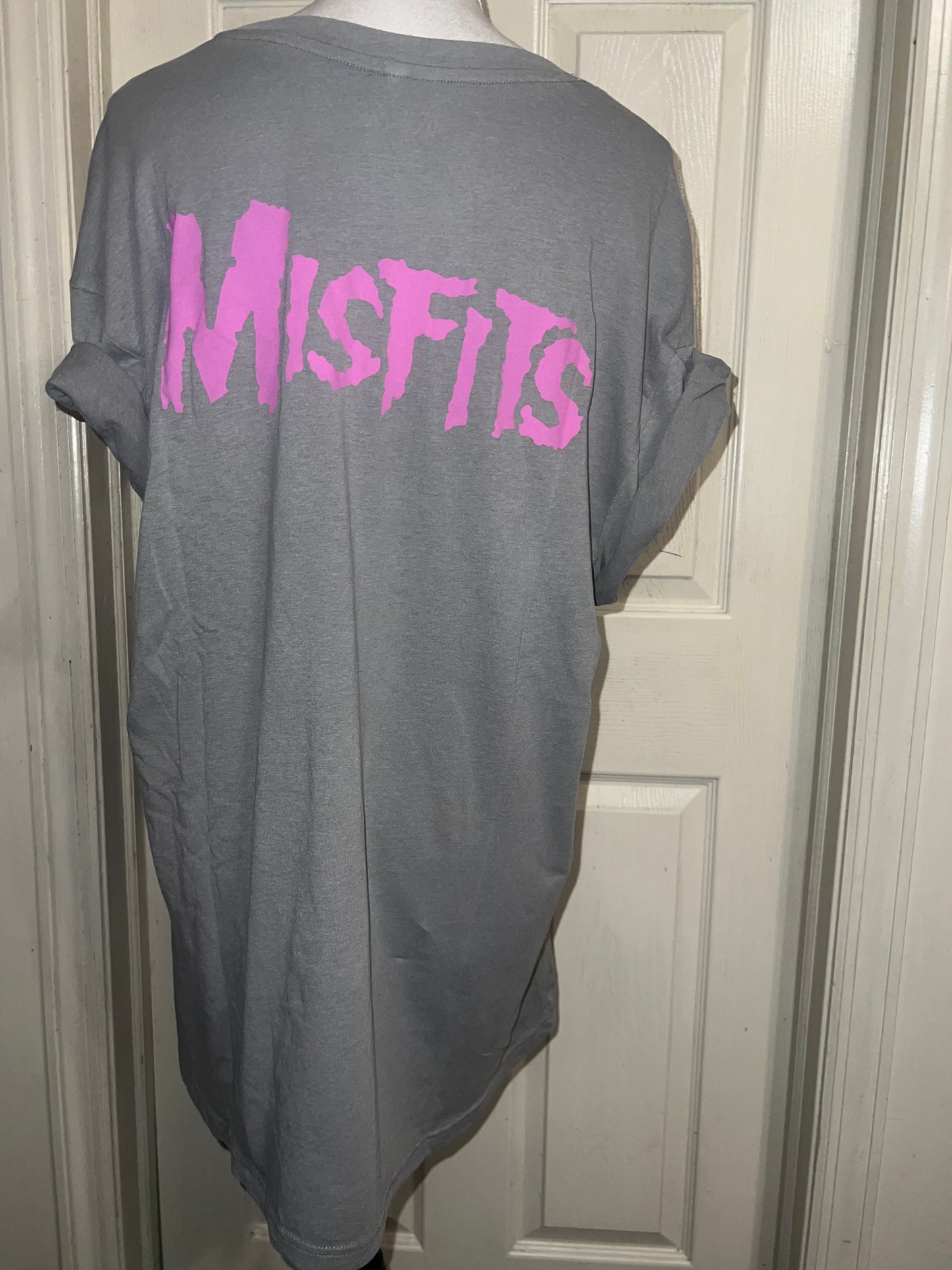Misfits Double Sided Oversized Distressed Tee