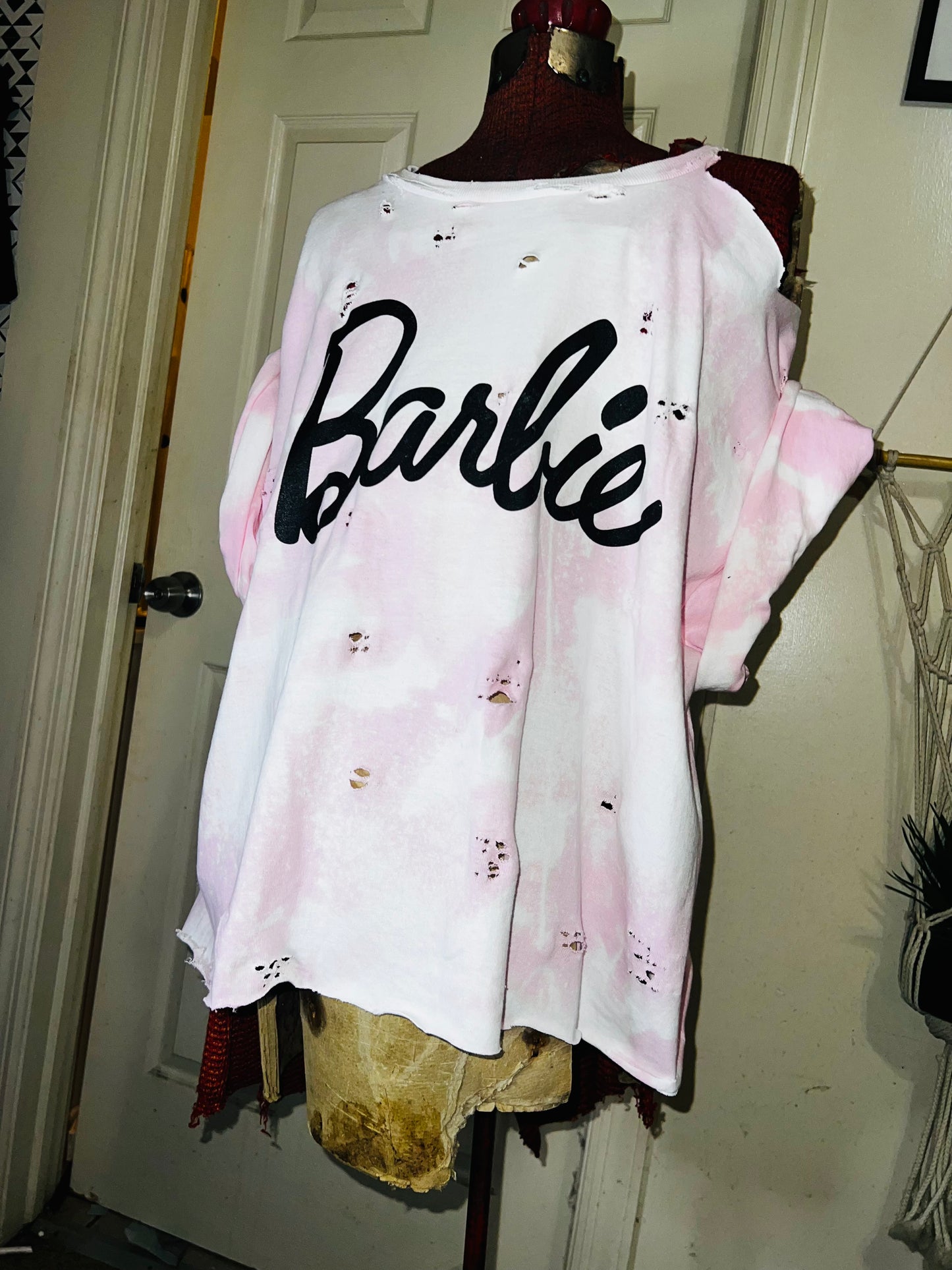 Barbie Oversized Distressed Tee