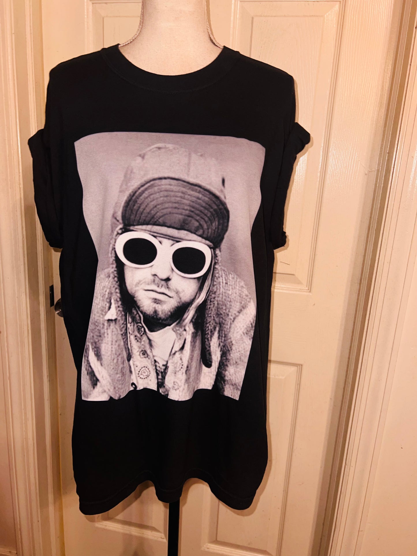 Kurt Cobain Oversized Distressed Tee