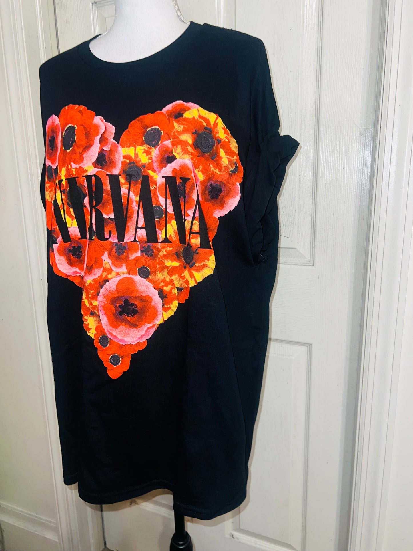 Nirvana Oversized Distressed Tee