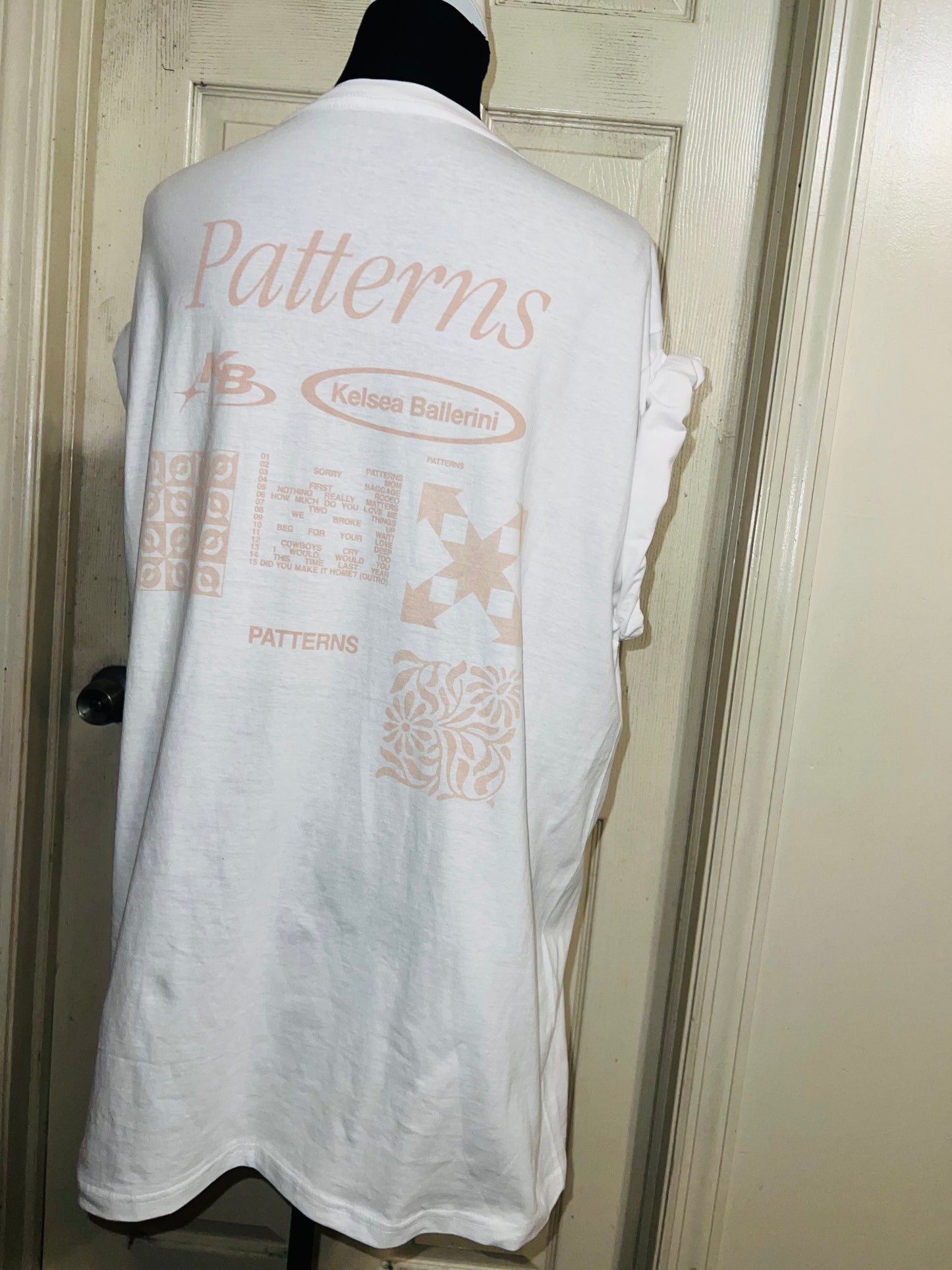 Kelsea Ballerini Oversized Double Sided Distressed Tour Tee