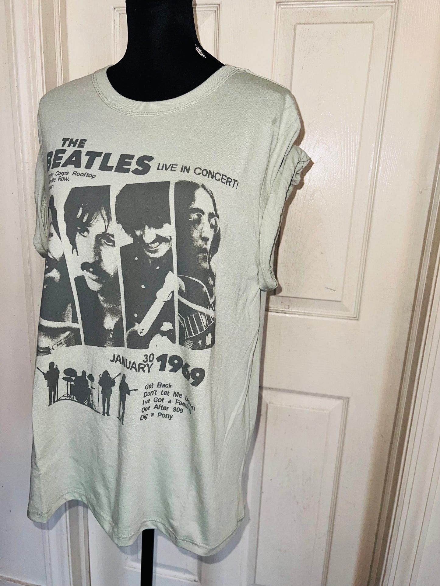 The Beatles Oversized Distressed Tee