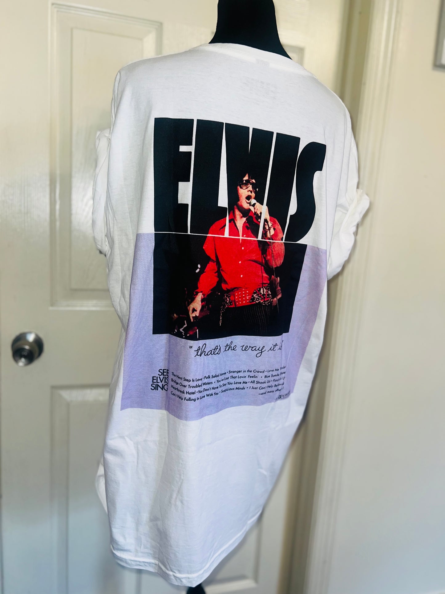 Elvis Double Sided Oversized Distressed Tee
